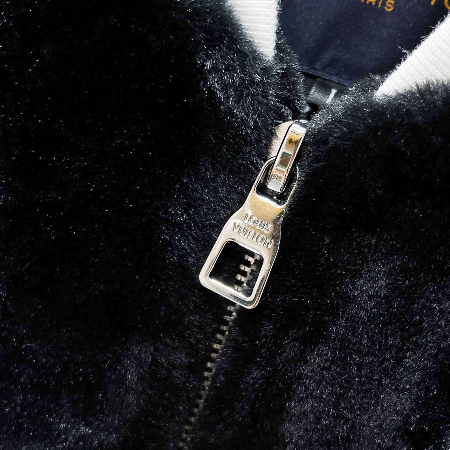 Louis Vuitton Mink Bomber  - FashionPlug