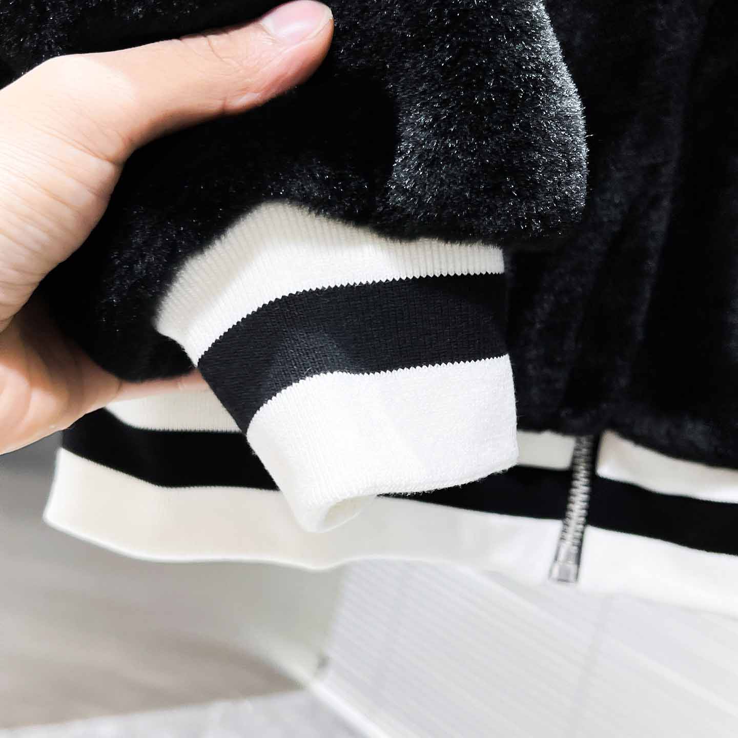 Louis Vuitton Mink Bomber  - FashionPlug