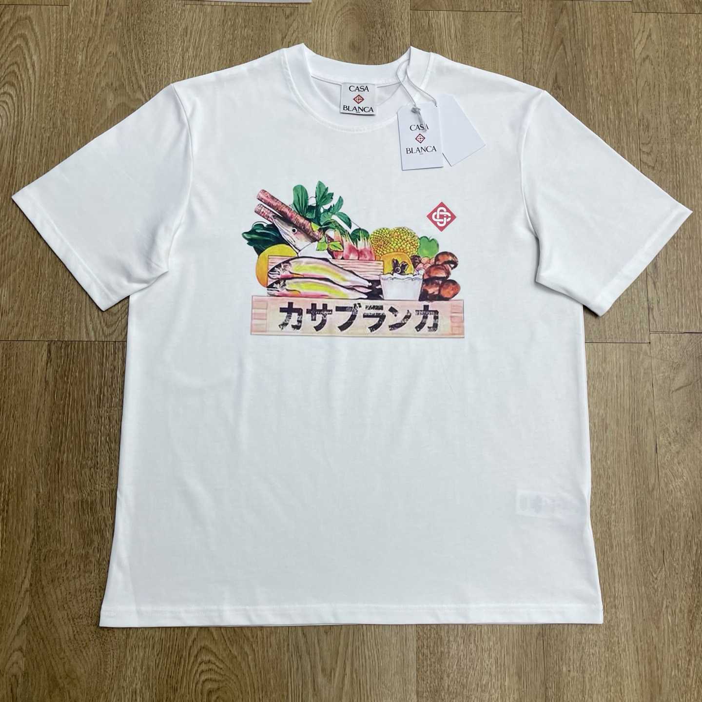 Casablanca Graphic-print Cotton T-shirt    C1100 - FashionPlug