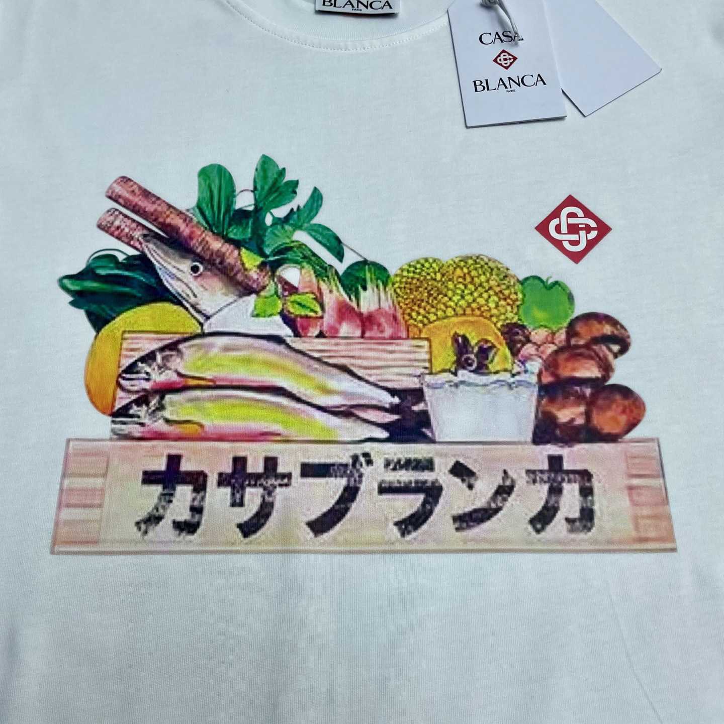 Casablanca Graphic-print Cotton T-shirt    C1100 - FashionPlug