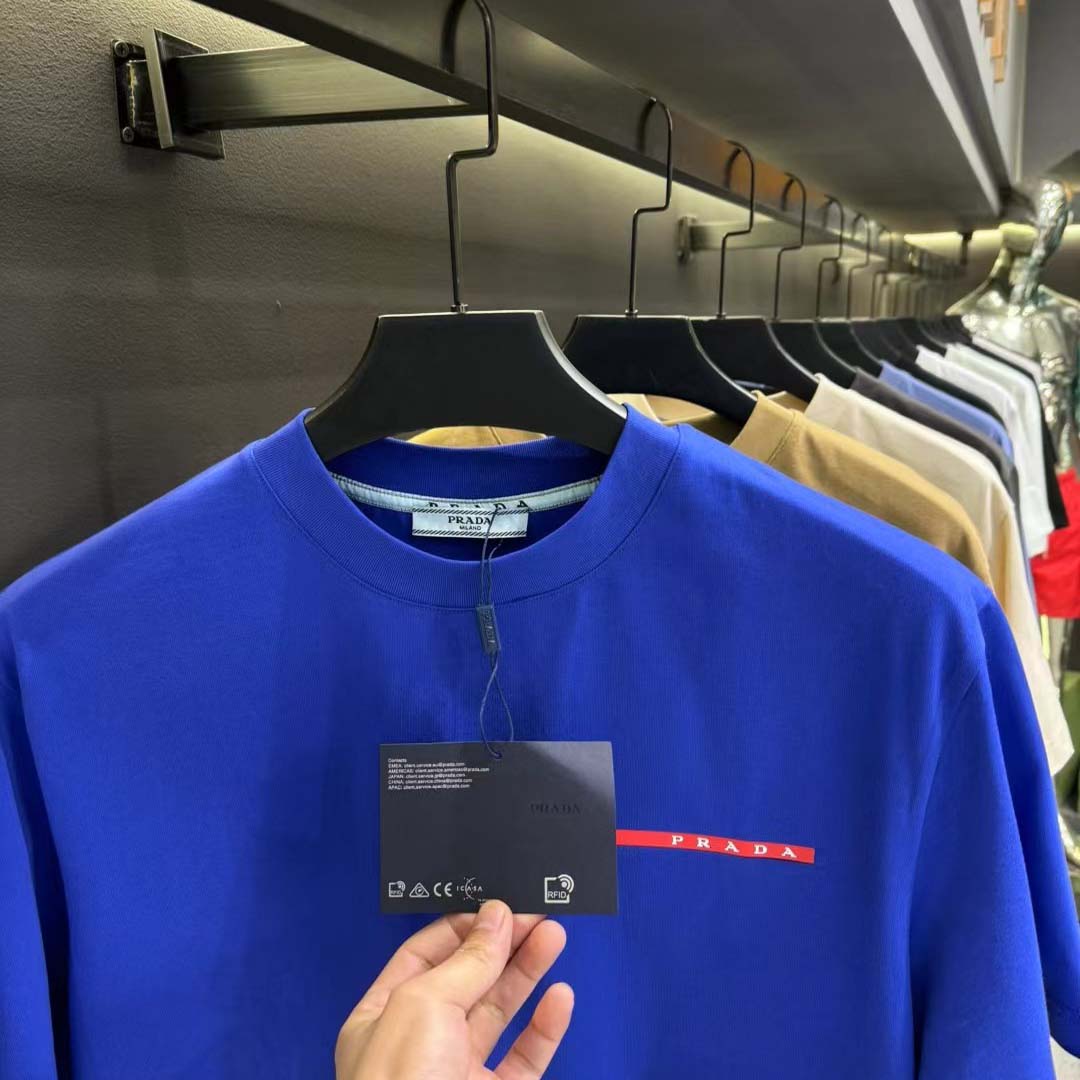 Prada Logo Cotton Tee - FashionPlug