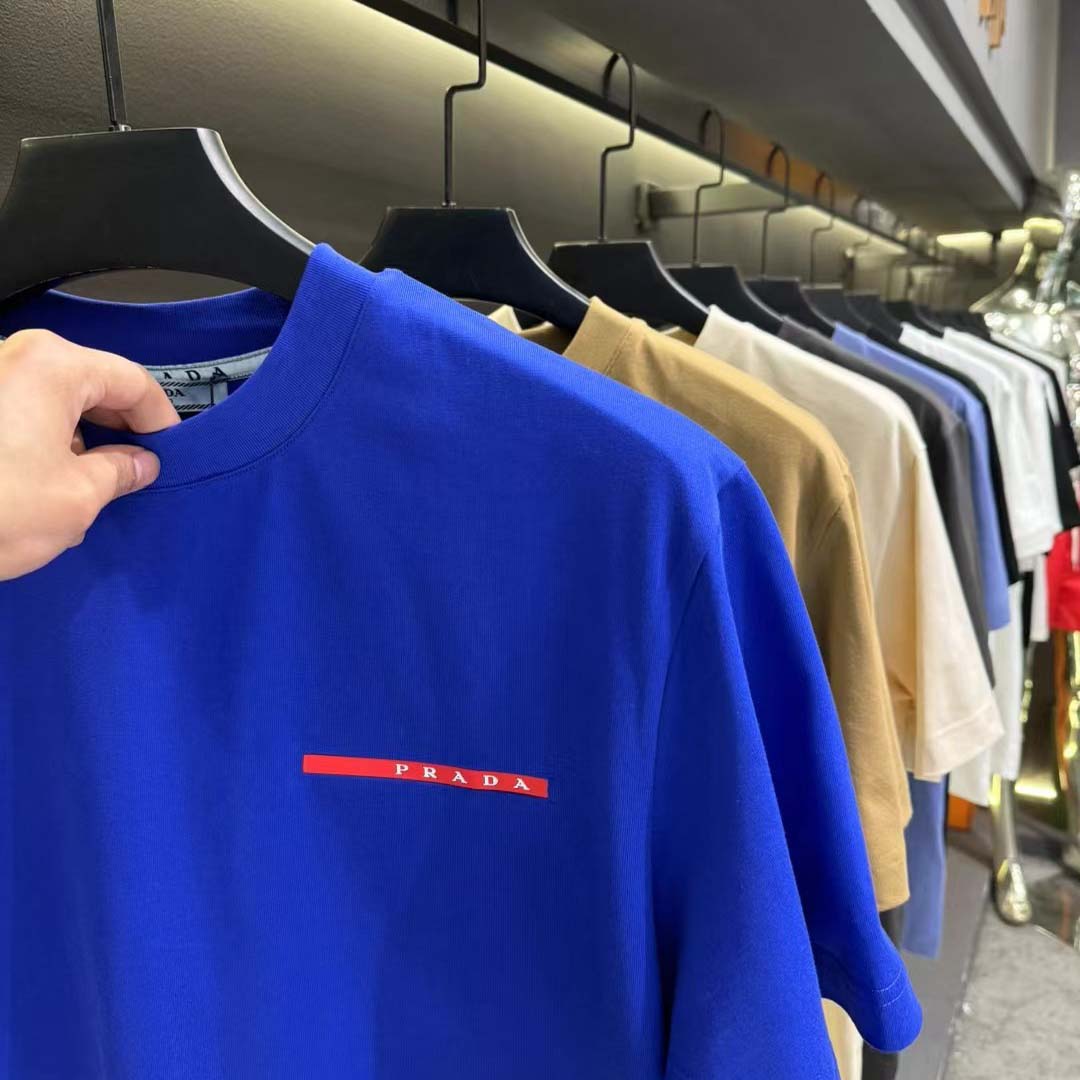 Prada Logo Cotton Tee - FashionPlug