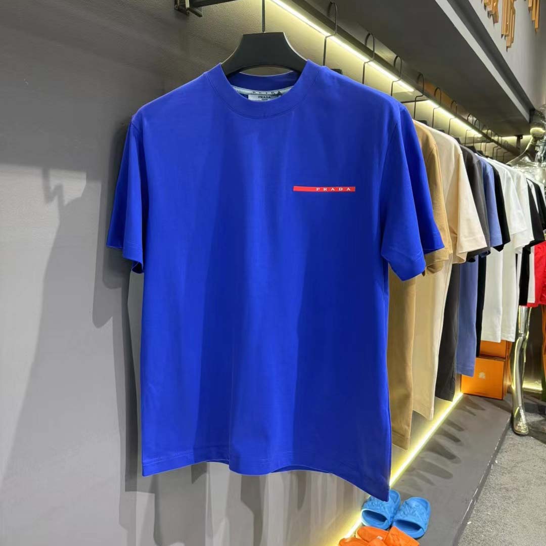 Prada Logo Cotton Tee - FashionPlug