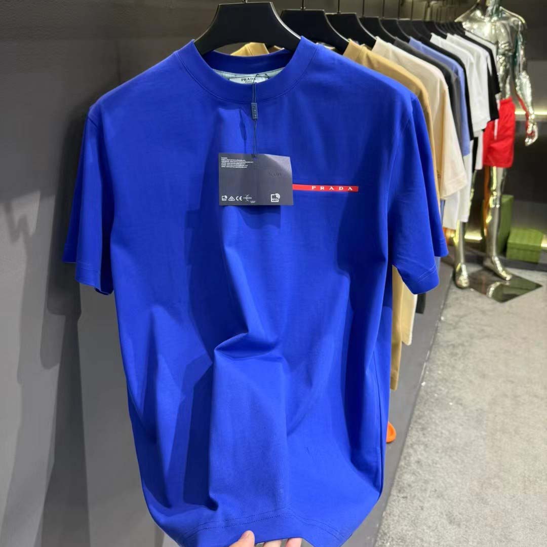 Prada Logo Cotton Tee - FashionPlug