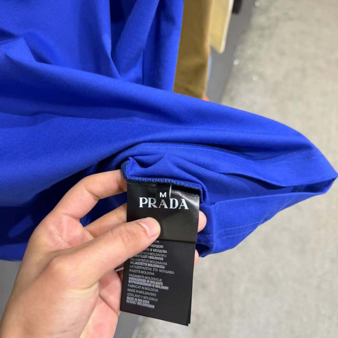 Prada Logo Cotton Tee - FashionPlug