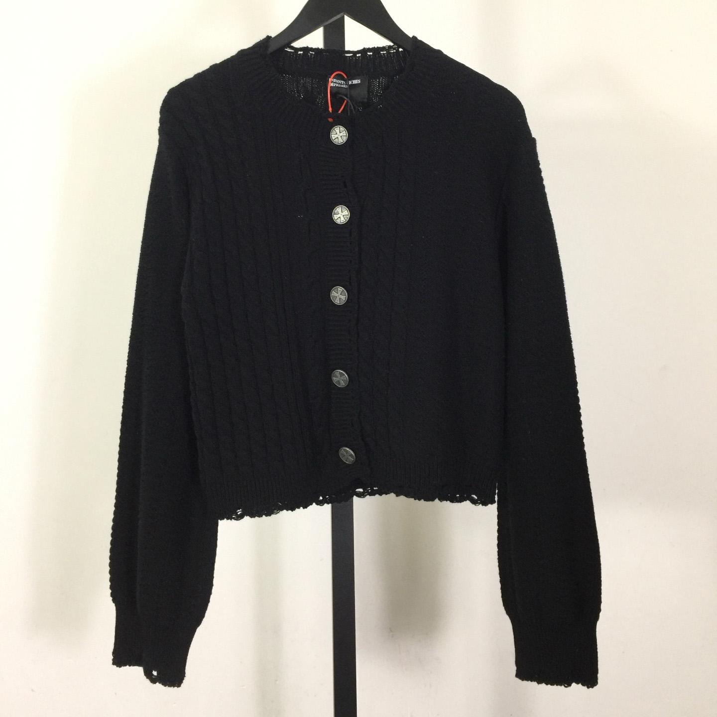 Enfants Riches Déprimés Cable-knit Buttoned Cardigan - FashionPlug