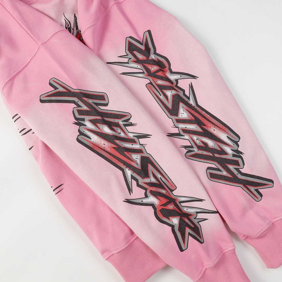Hellstar Brainwashed Without Brain Hoodie 'Pink' - FashionPlug
