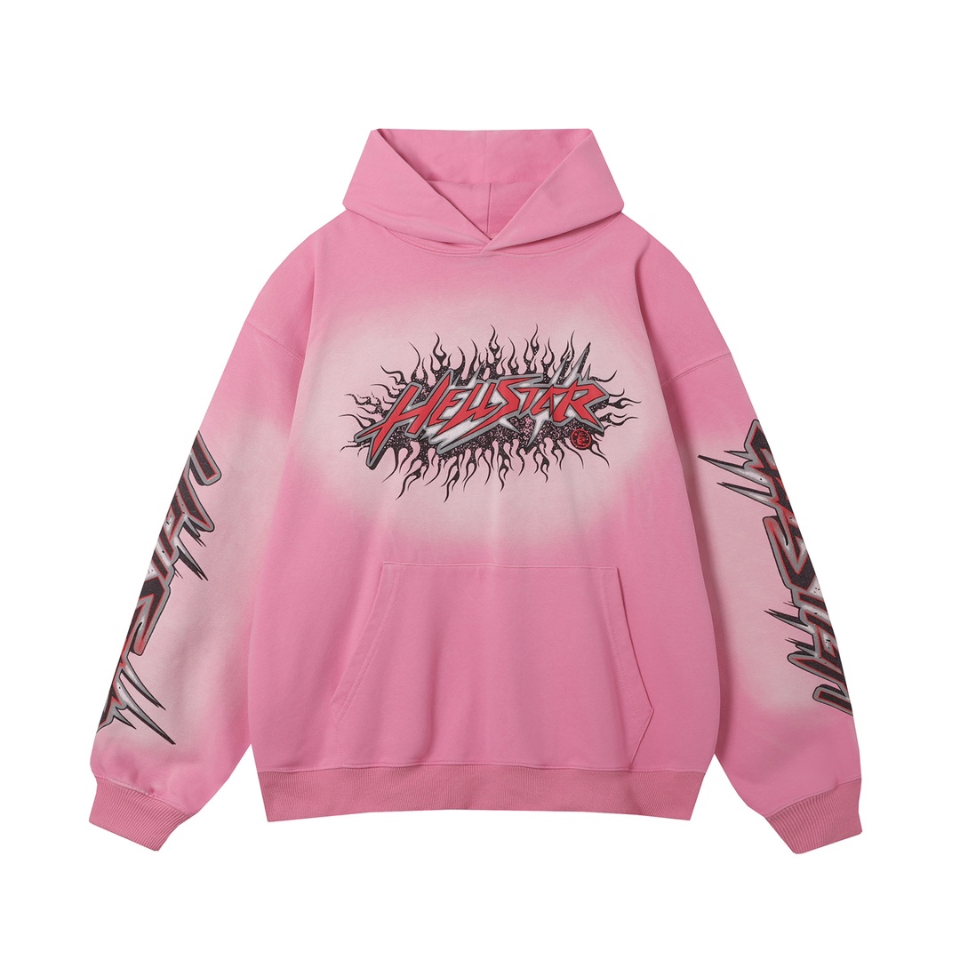 Hellstar Brainwashed Without Brain Hoodie 'Pink' - FashionPlug