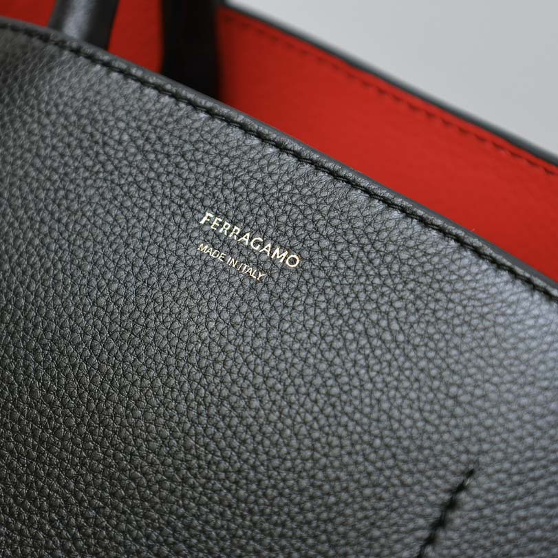 Ferragamo Hug Bicolor Handbag - FashionPlug