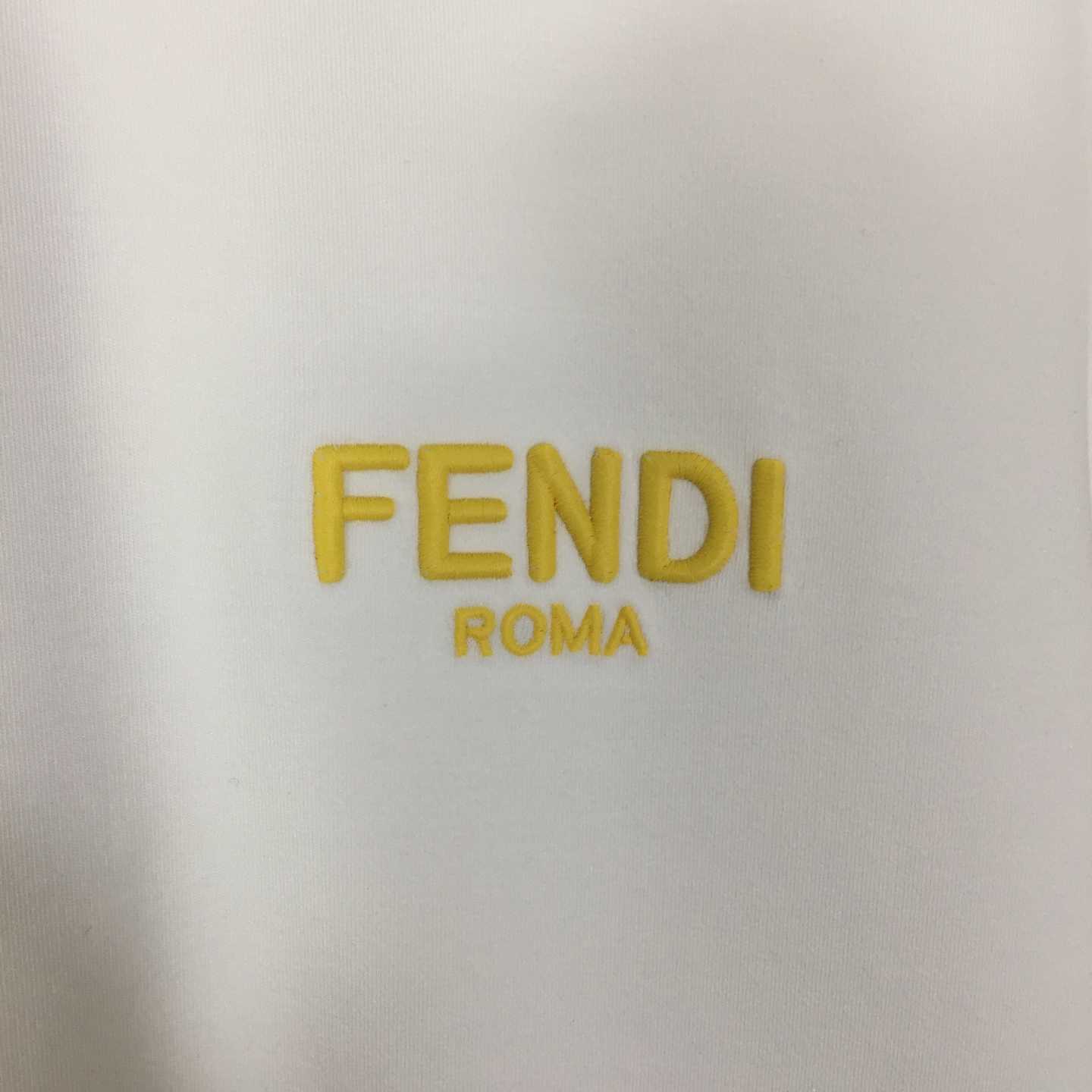 Fendi Cotton Jersey T-shirt  - FashionPlug
