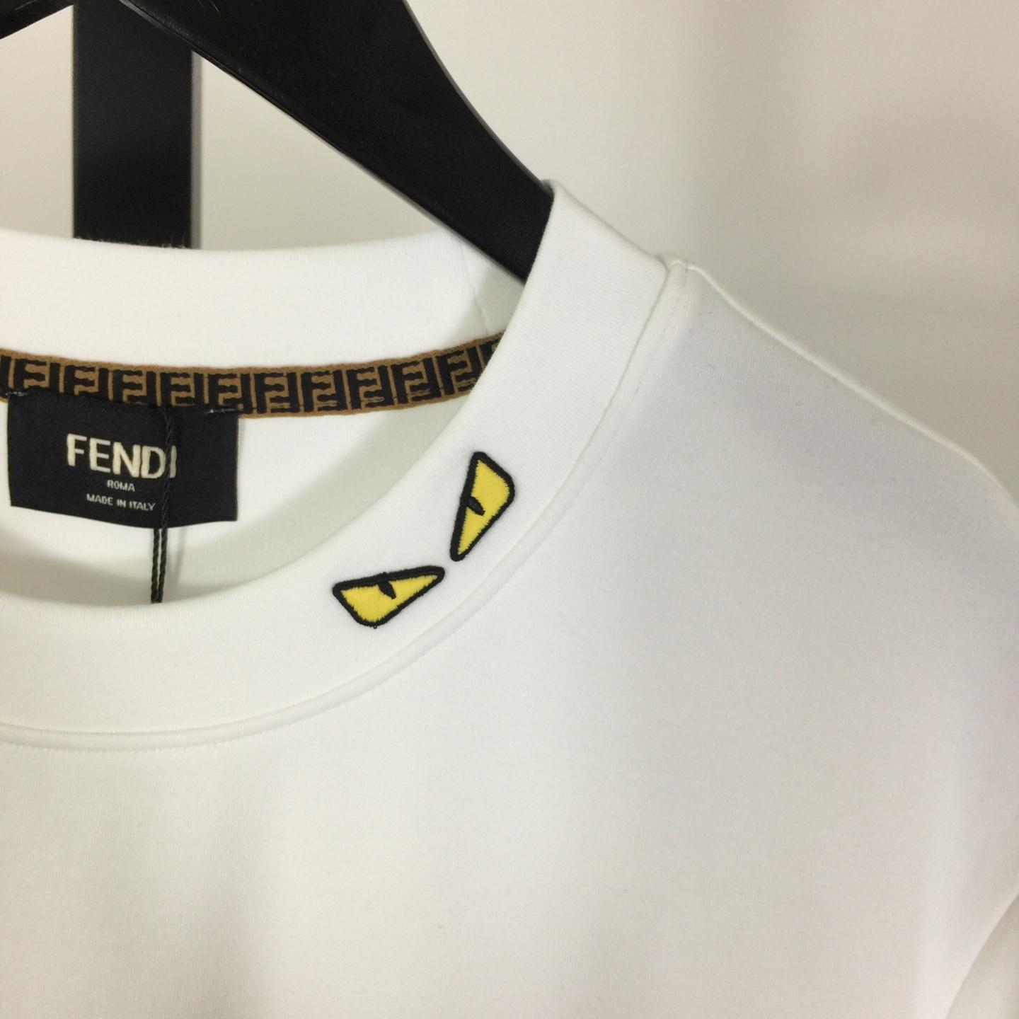 Fendi Cotton Jersey T-shirt  - FashionPlug