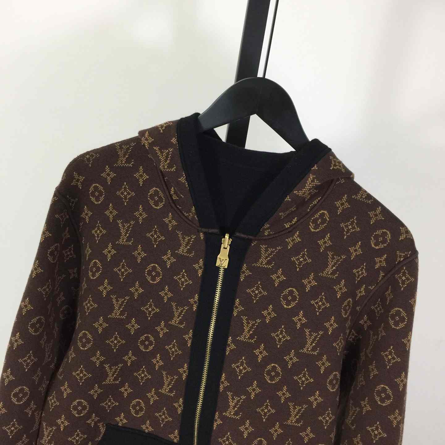 Louis Vuitton Monogram Reversible Double Face Hooded Blouson   1AJBXM - FashionPlug