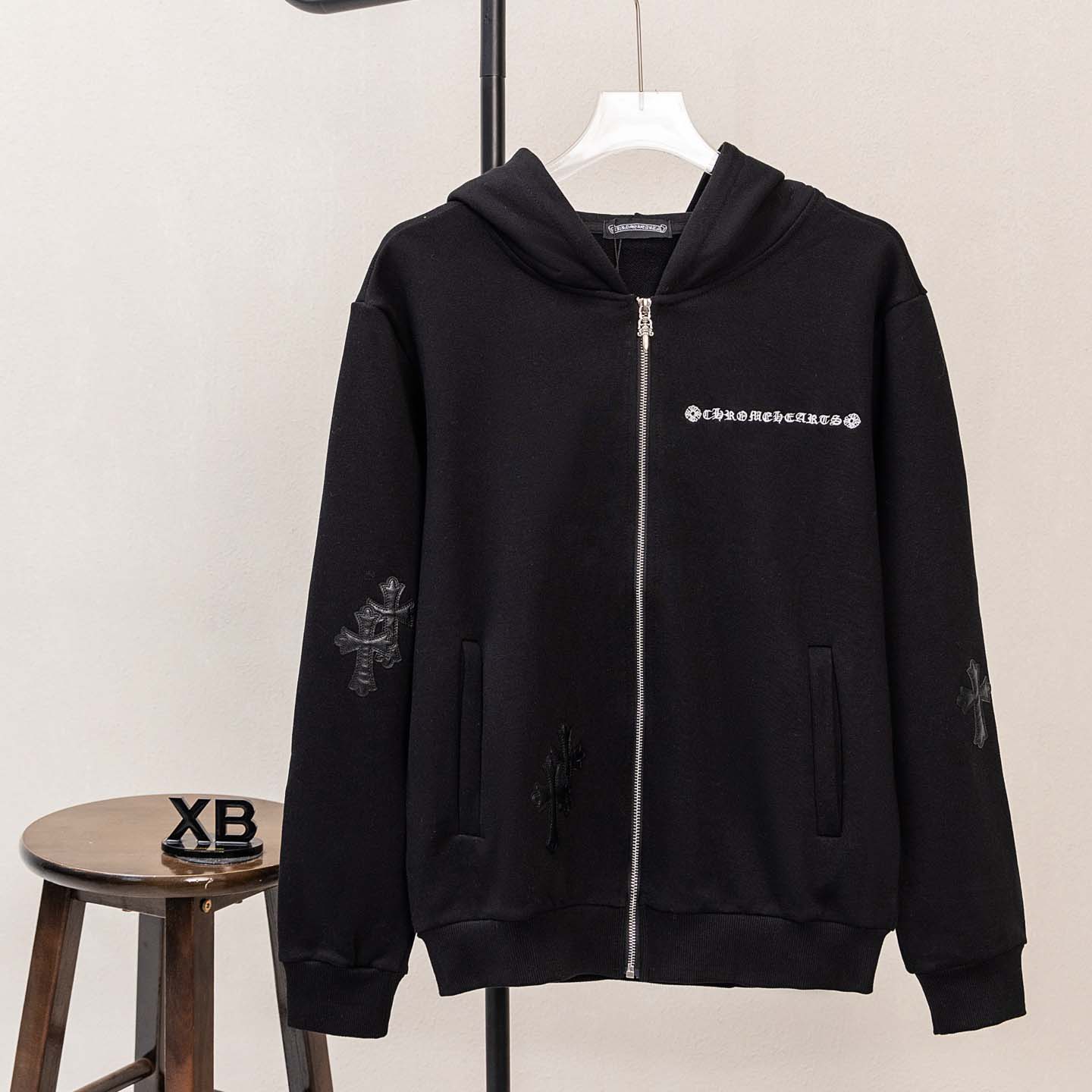 Chrome Hearts Zip Up Hoodie  - FashionPlug