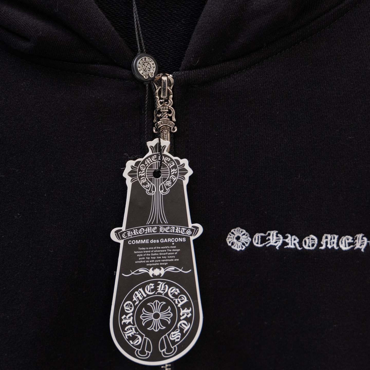 Chrome Hearts Zip Up Hoodie  - FashionPlug