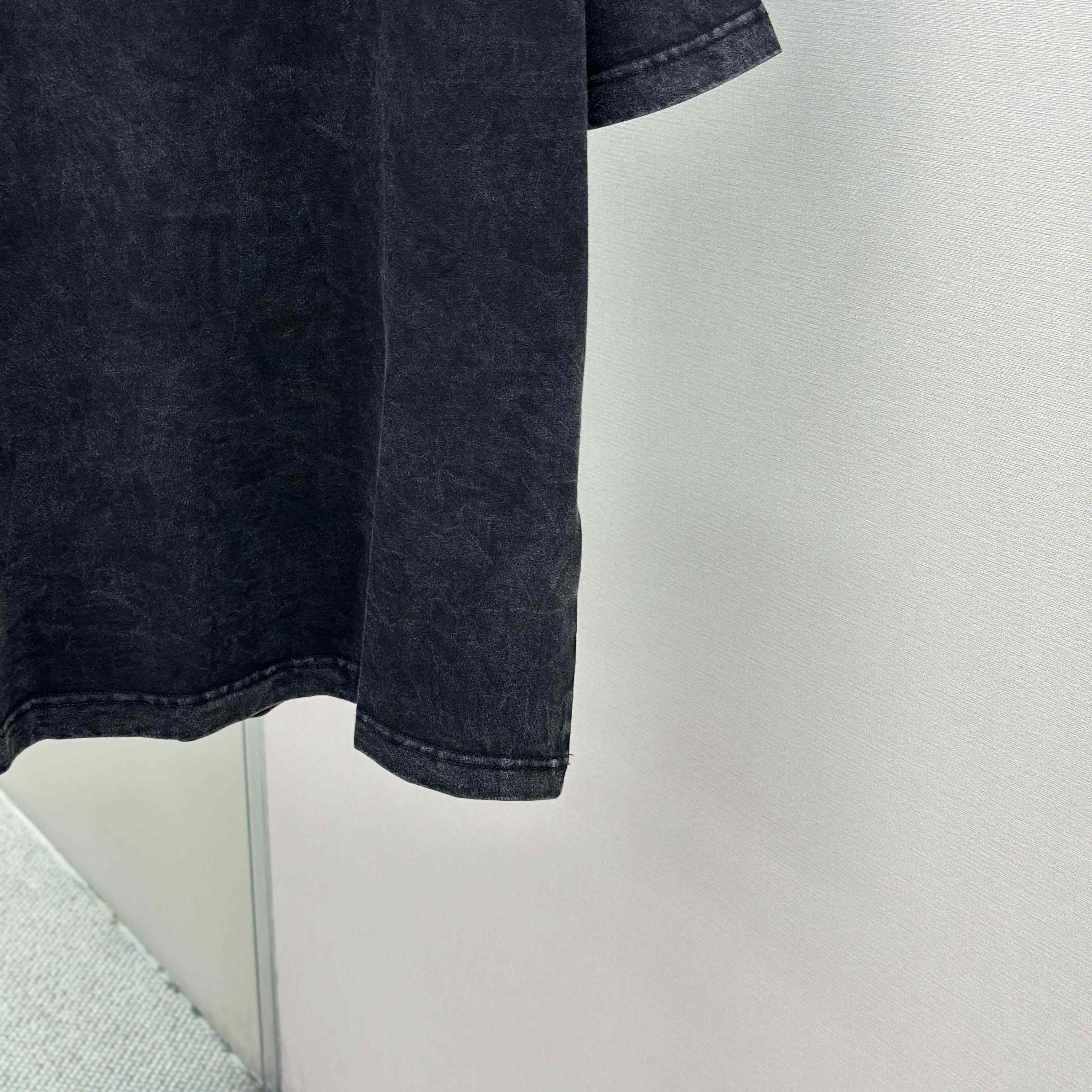 Acne Studios Logo T-shirt - Faded black - FashionPlug