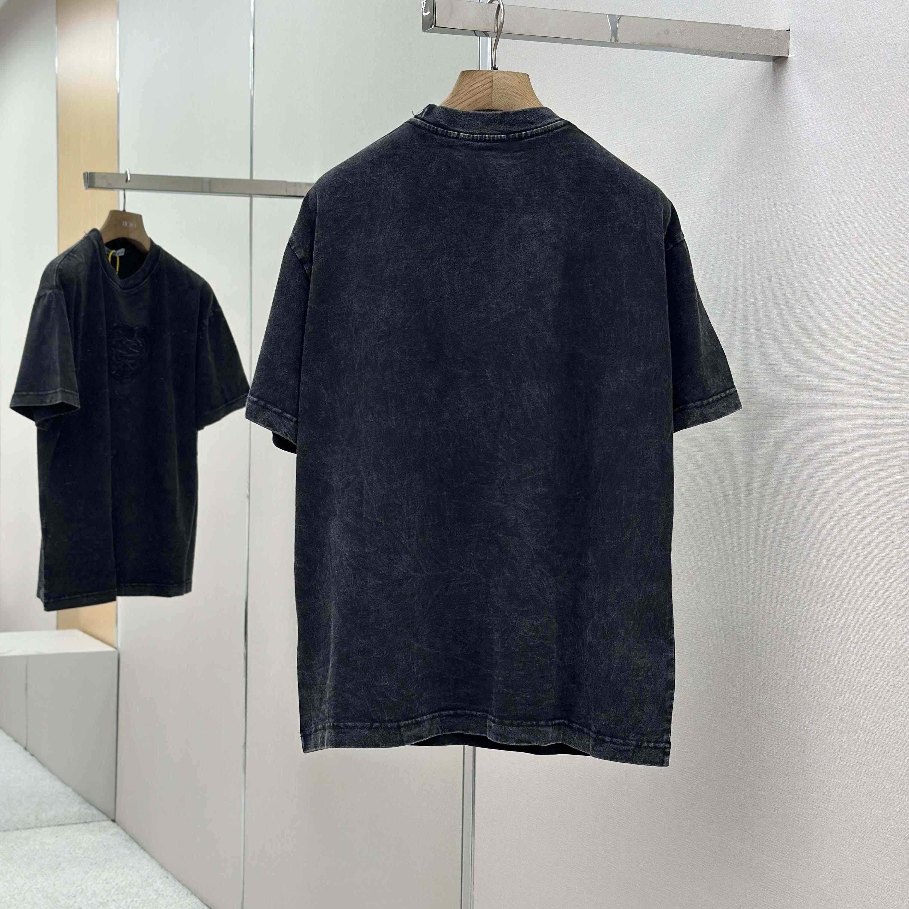 Acne Studios Logo T-shirt - Faded black - FashionPlug