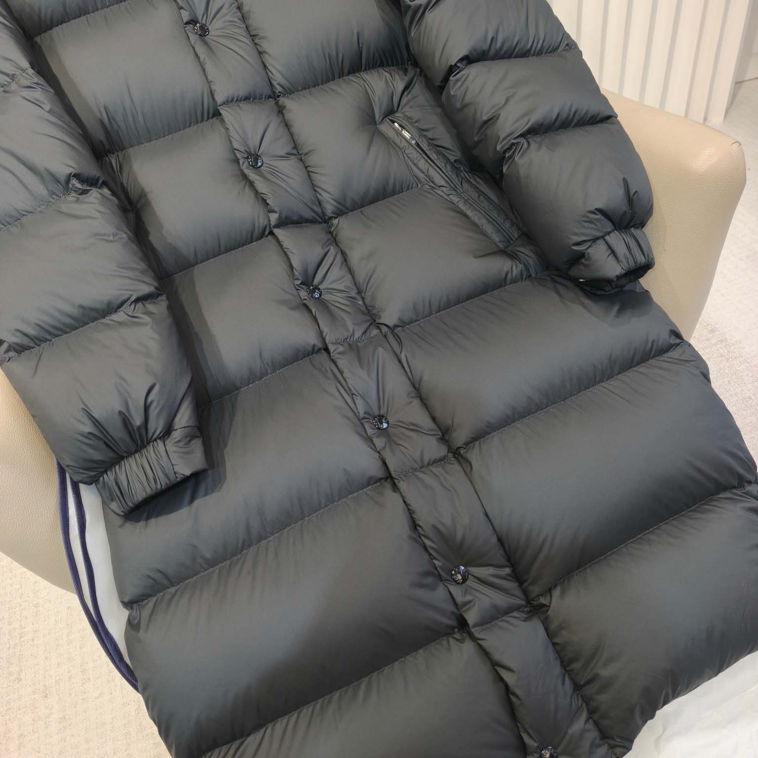 Moncler Hanoverian Hooded Long Down Jacket  - FashionPlug