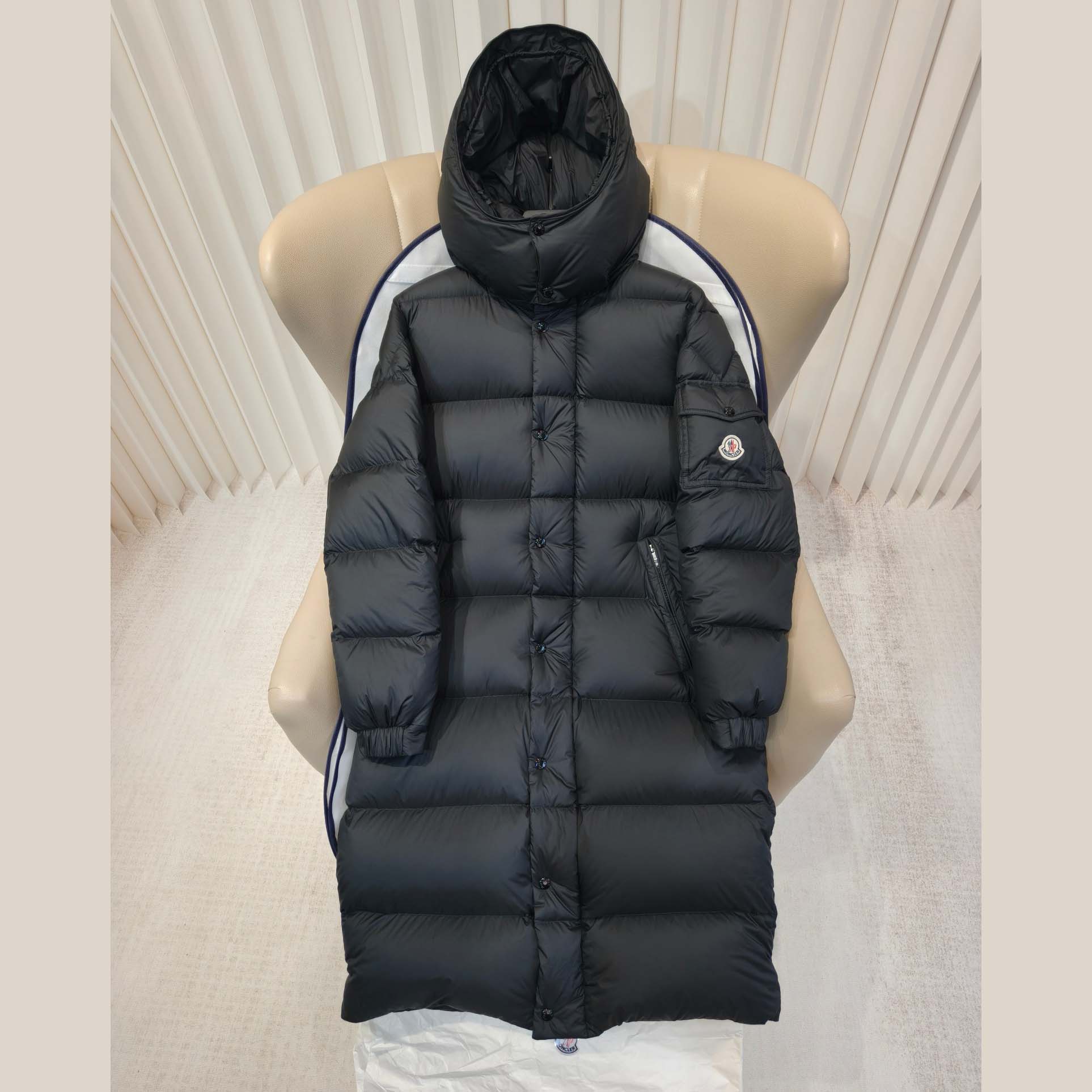 Moncler Hanoverian Hooded Long Down Jacket  - FashionPlug