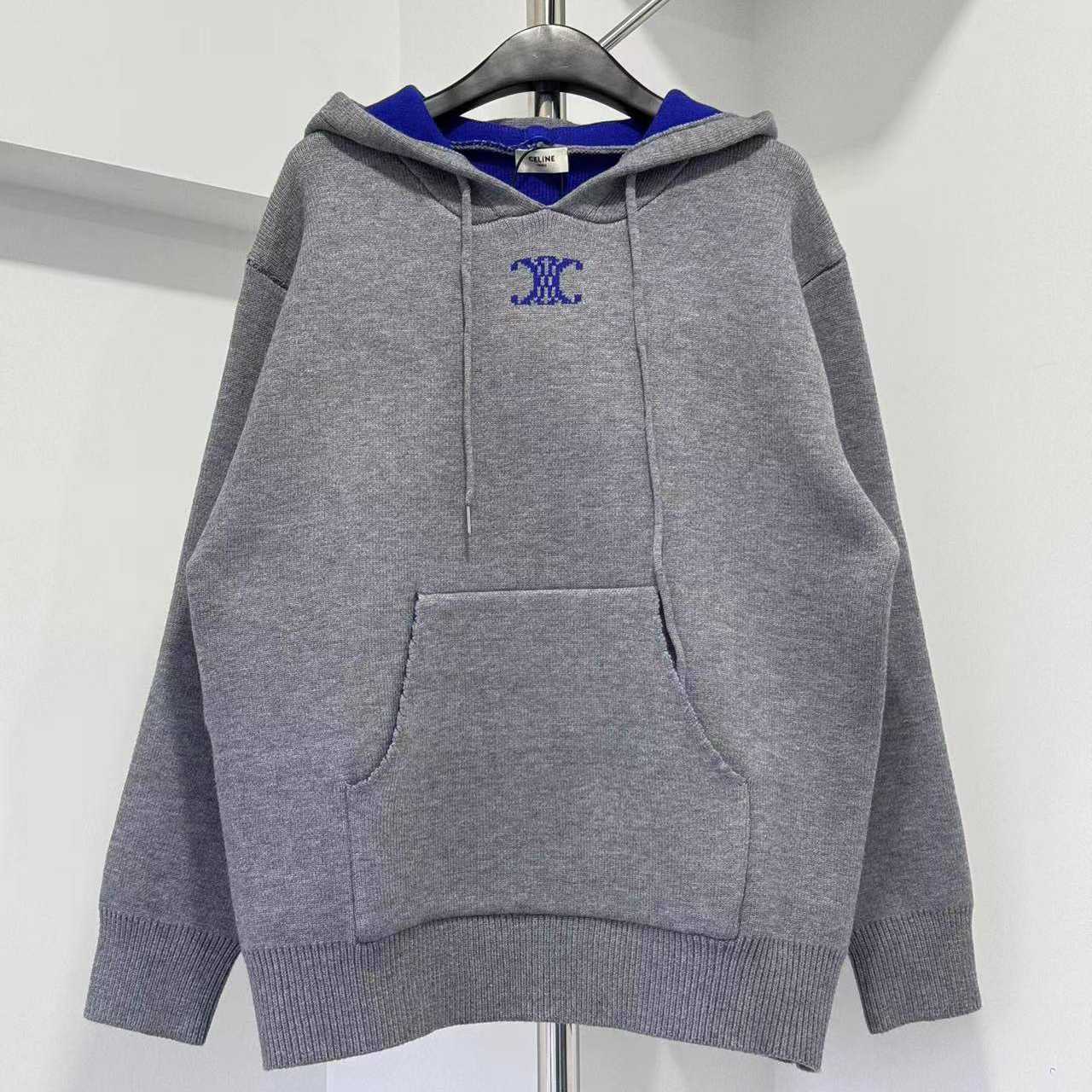 Celine Hooded Sweater In Cashmere - FashionPlug
