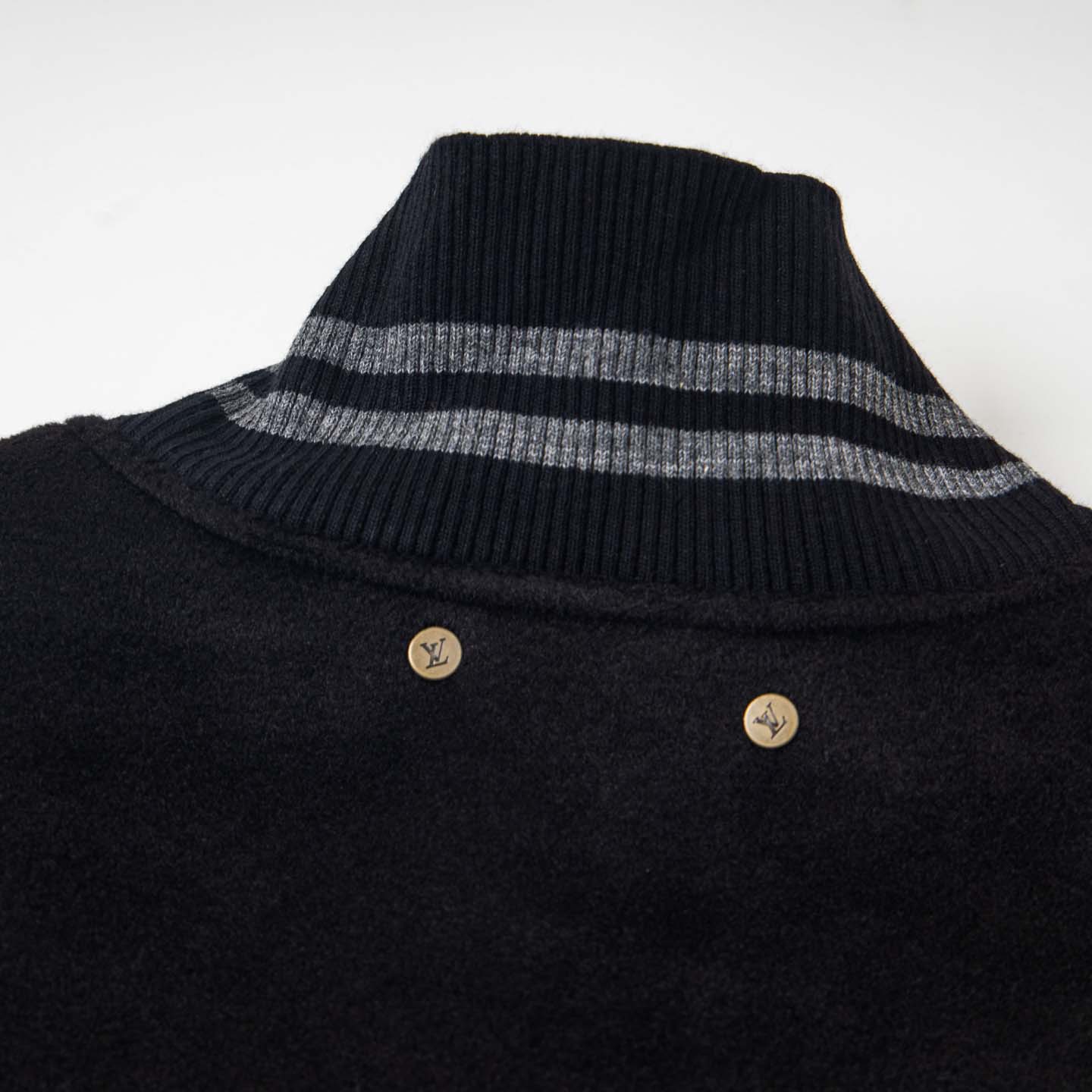  Louis Vuitton Monogram Embossed Leather and Wool Blouson  - FashionPlug