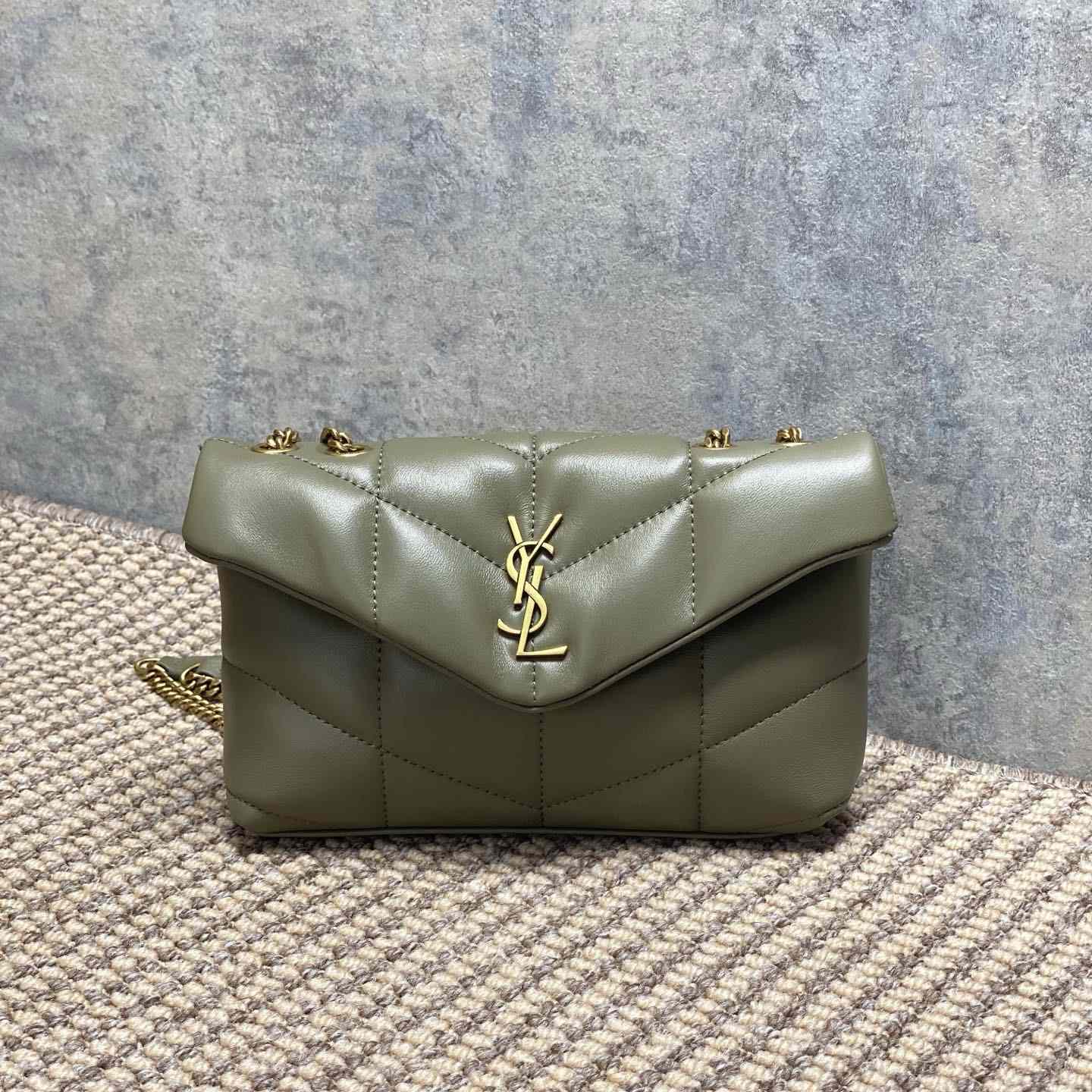 Saint Laurent Toy Puffer In Lambskin - FashionPlug