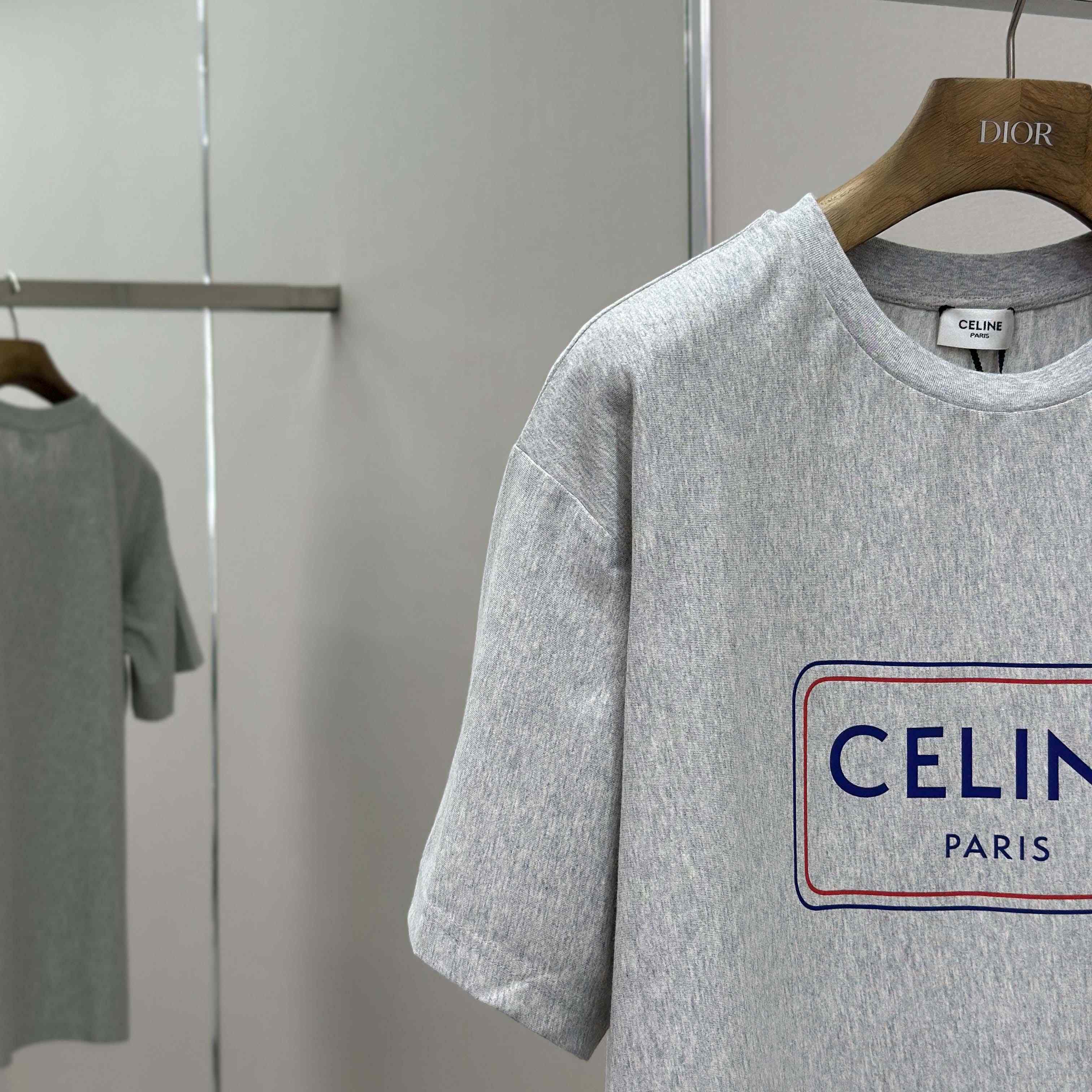 Celine Loose T-shirt In Cotton Jersey - FashionPlug