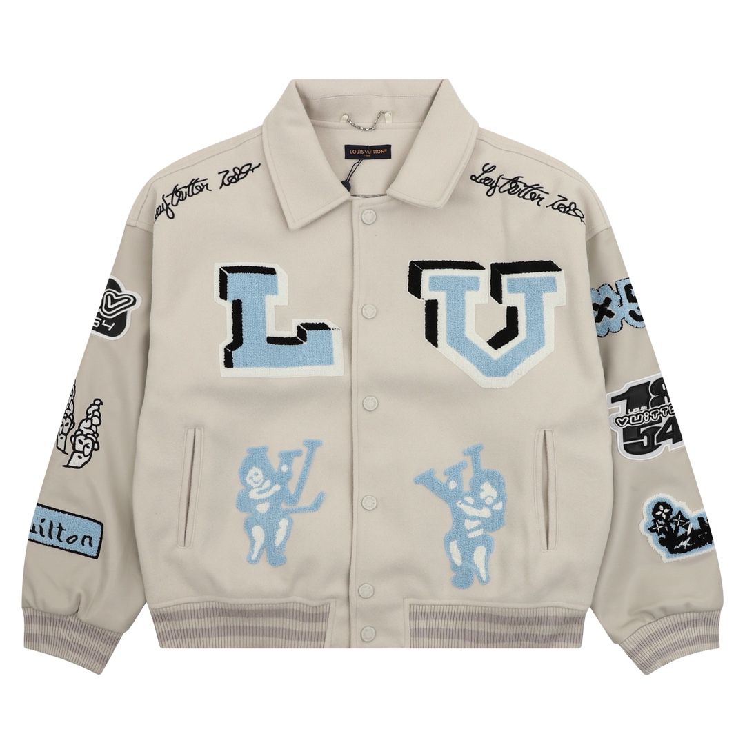 Louis Vuitton Bunny Varsity Jacke - FashionPlug