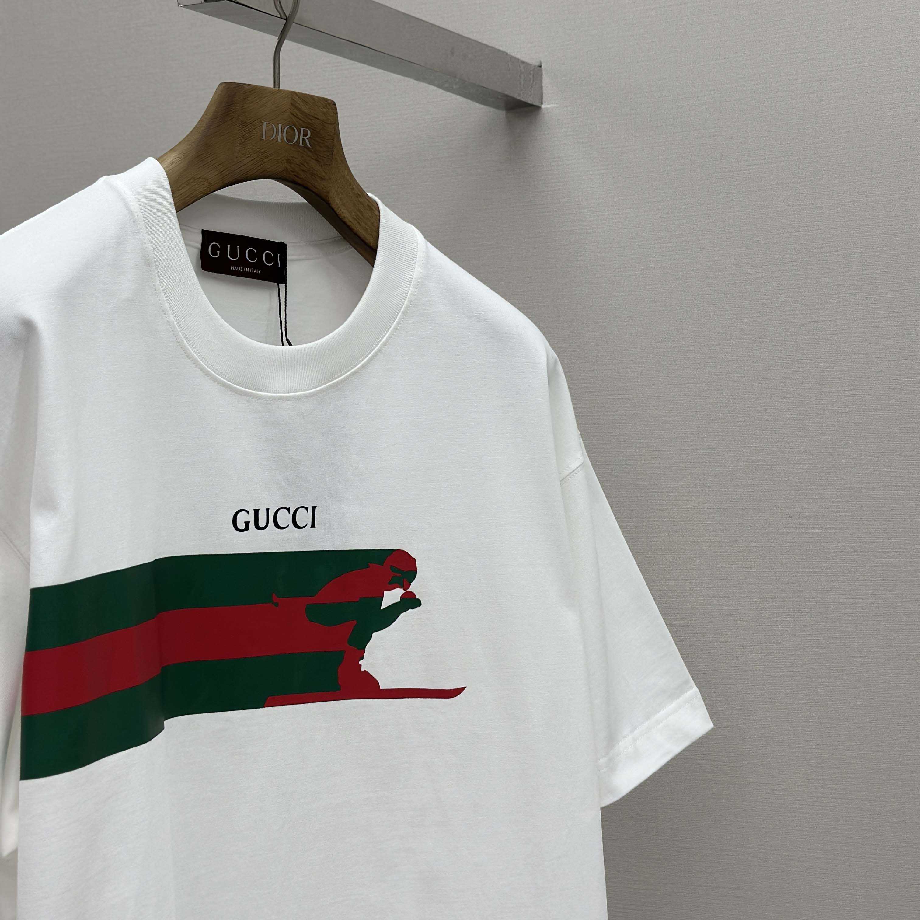 Gucci Cotton Jersey T-shirt With Print - FashionPlug