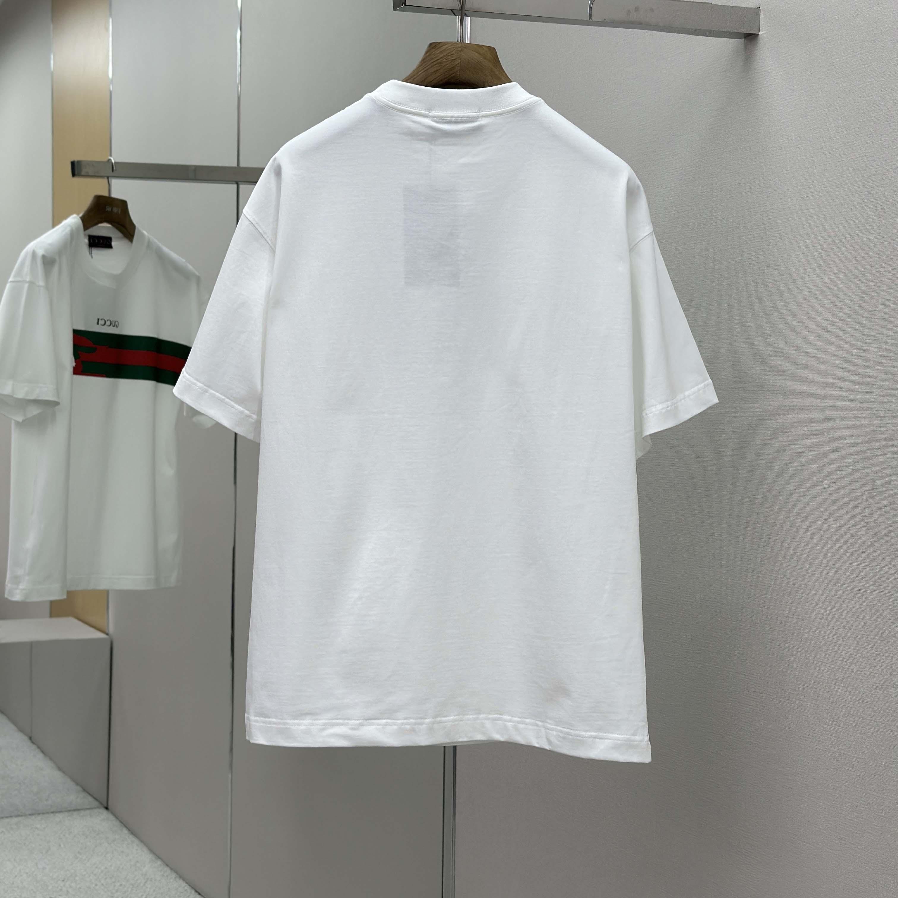 Gucci Cotton Jersey T-shirt With Print - FashionPlug