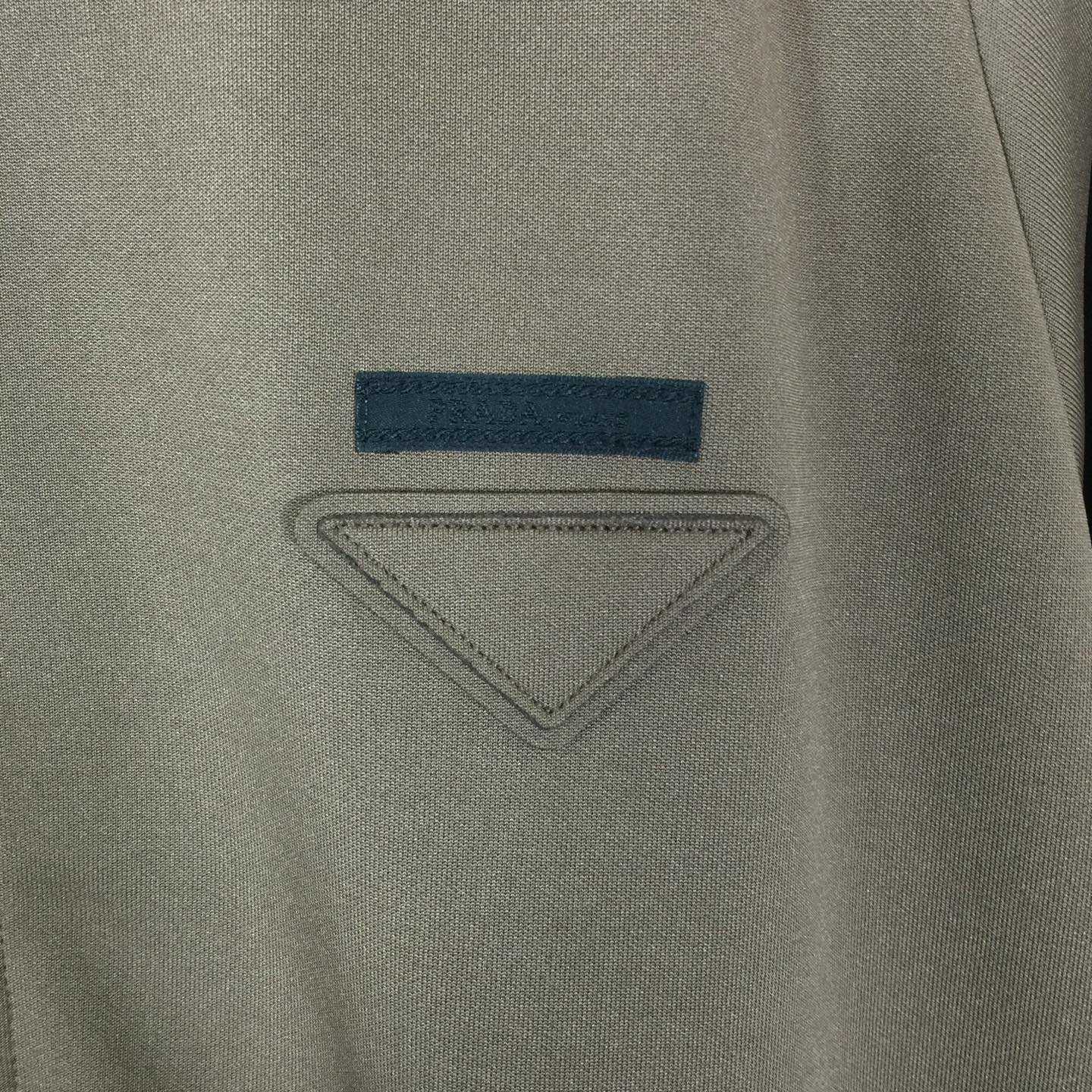 Prada Logo-patch Bomber Jacket - FashionPlug