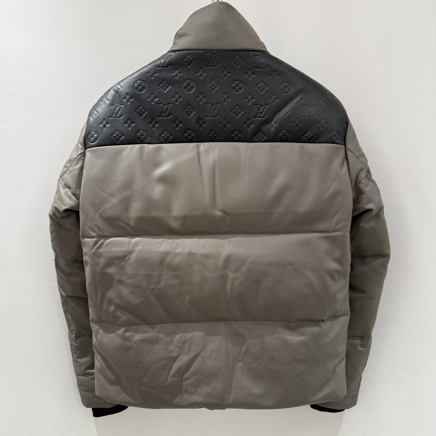 Louis Vuitton Leather Down Jacket  - FashionPlug