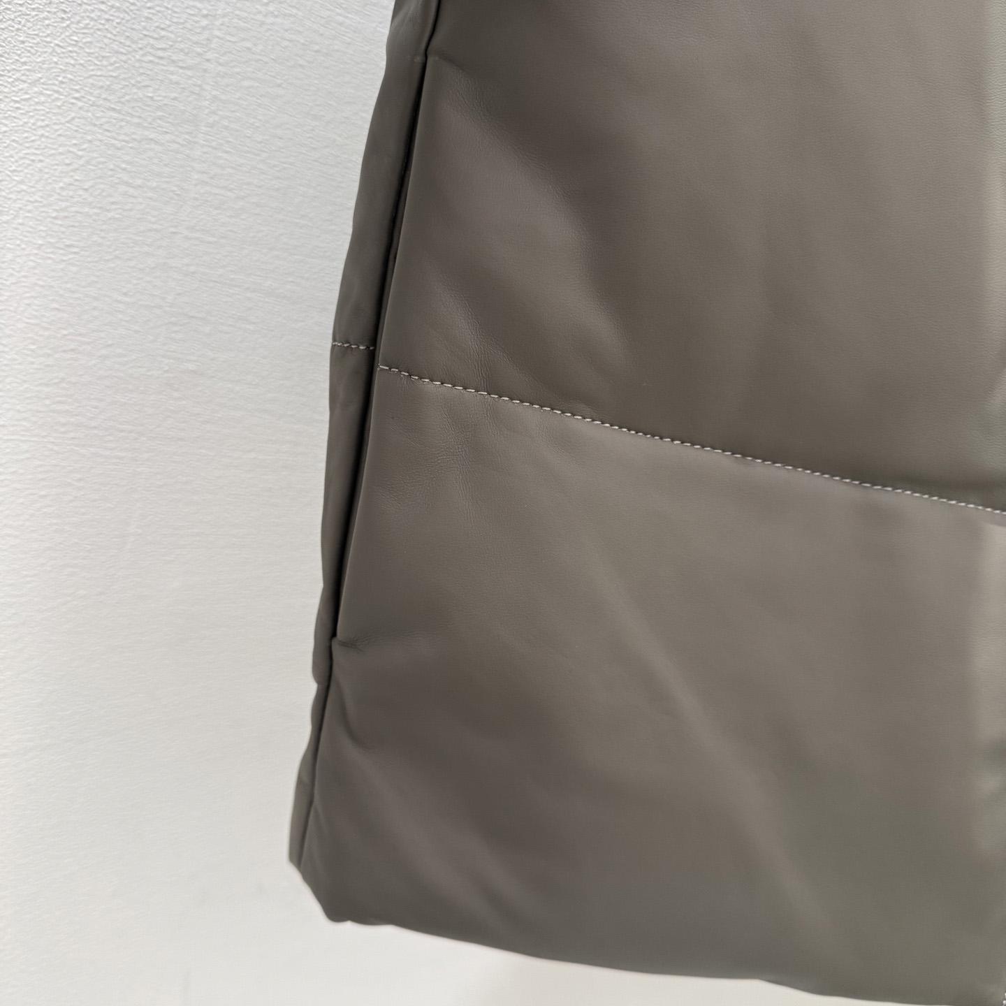 Louis Vuitton Leather Down Jacket  - FashionPlug