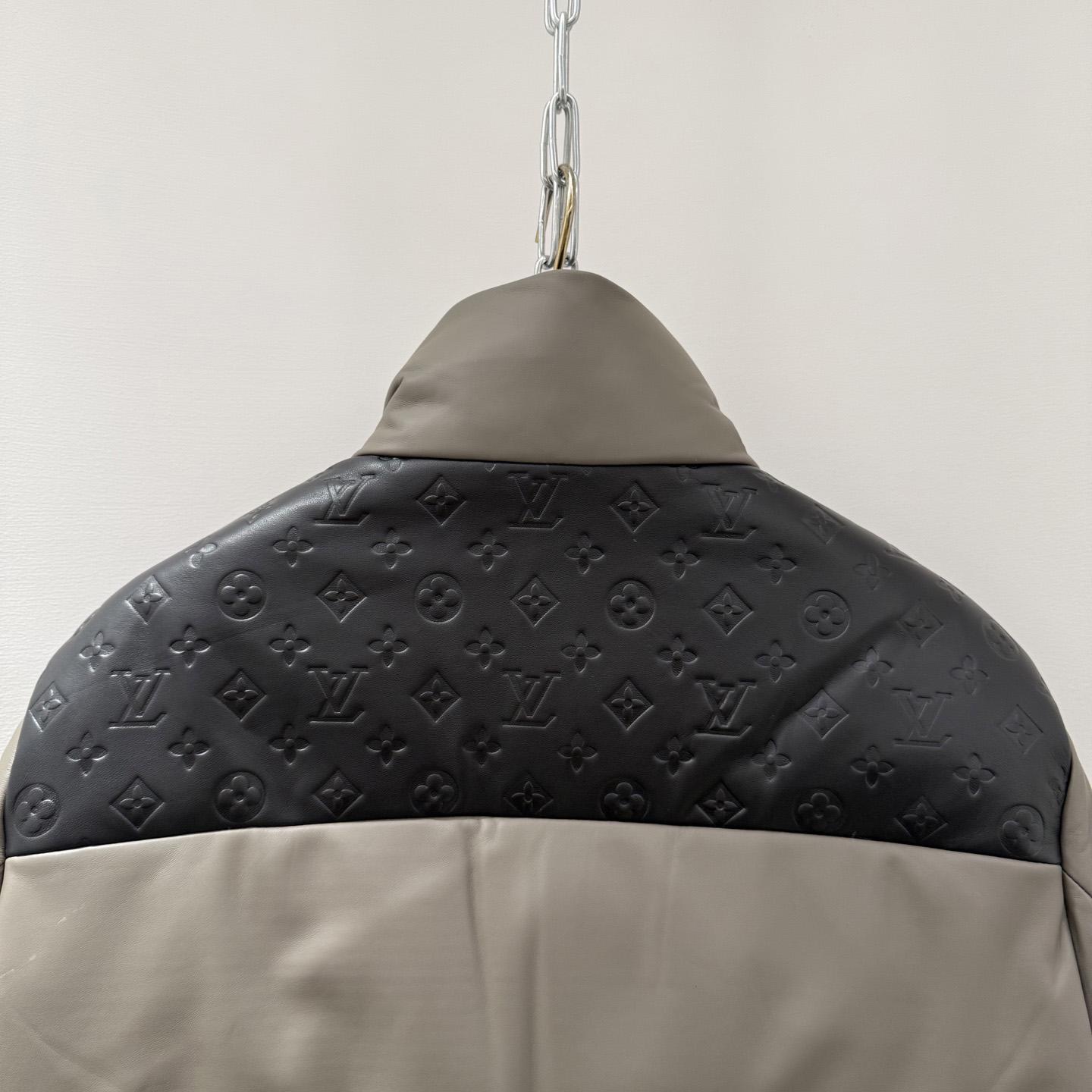 Louis Vuitton Leather Down Jacket  - FashionPlug