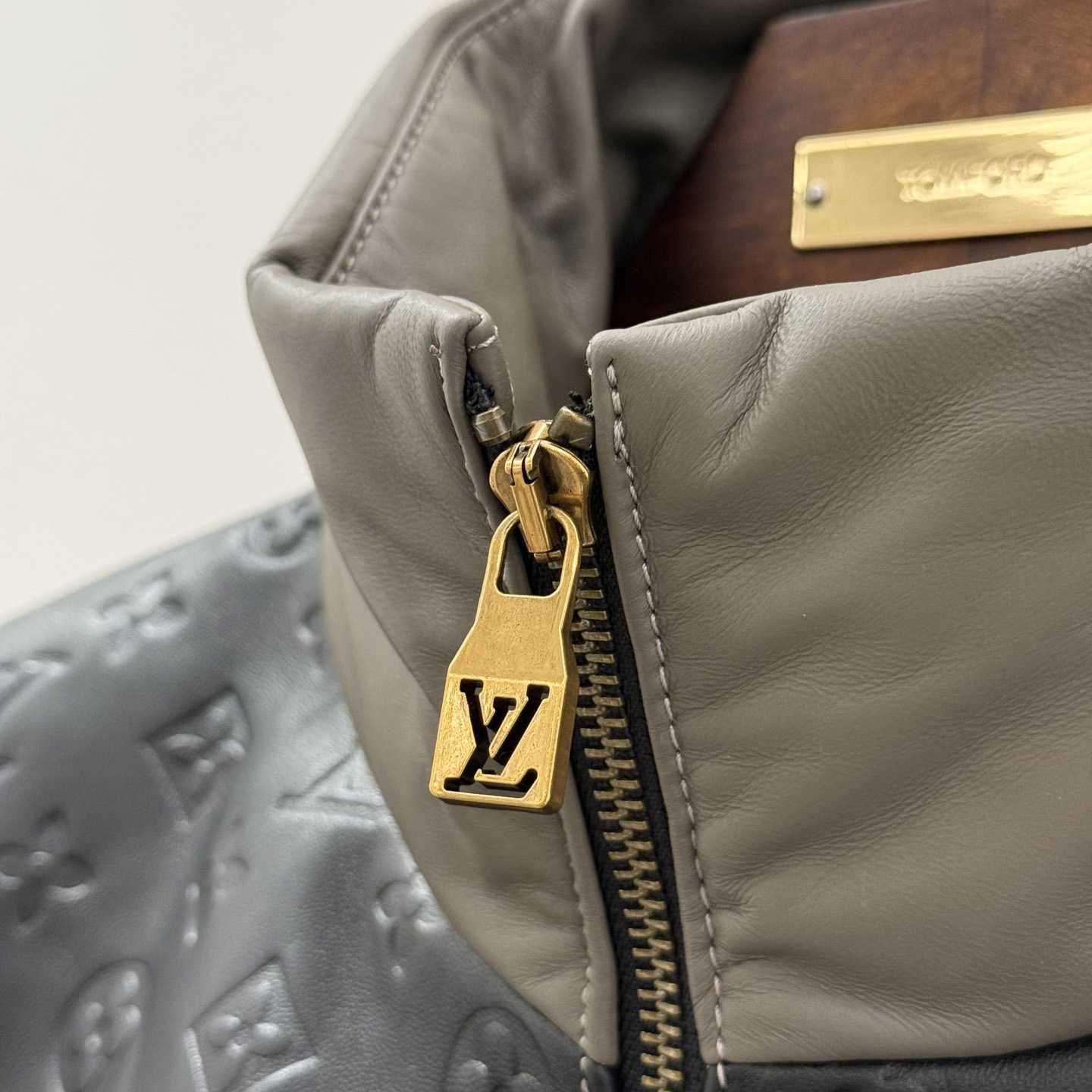 Louis Vuitton Leather Down Jacket  - FashionPlug