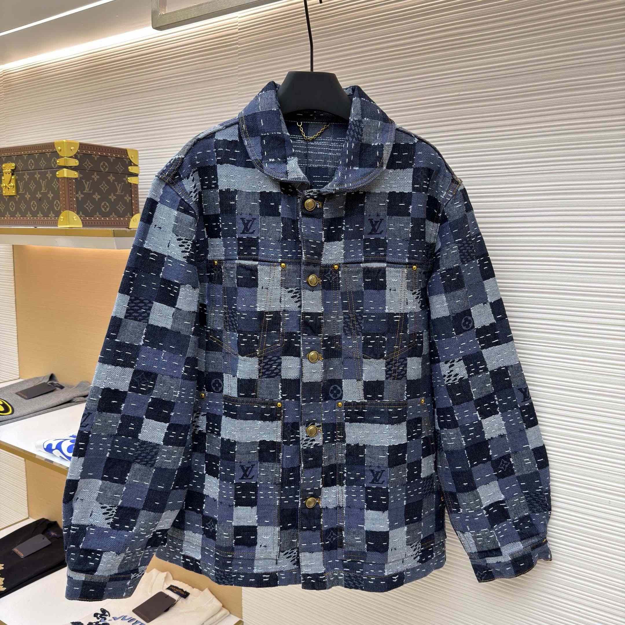 Louis Vuitton Damier Denim Workwear Blouson - FashionPlug