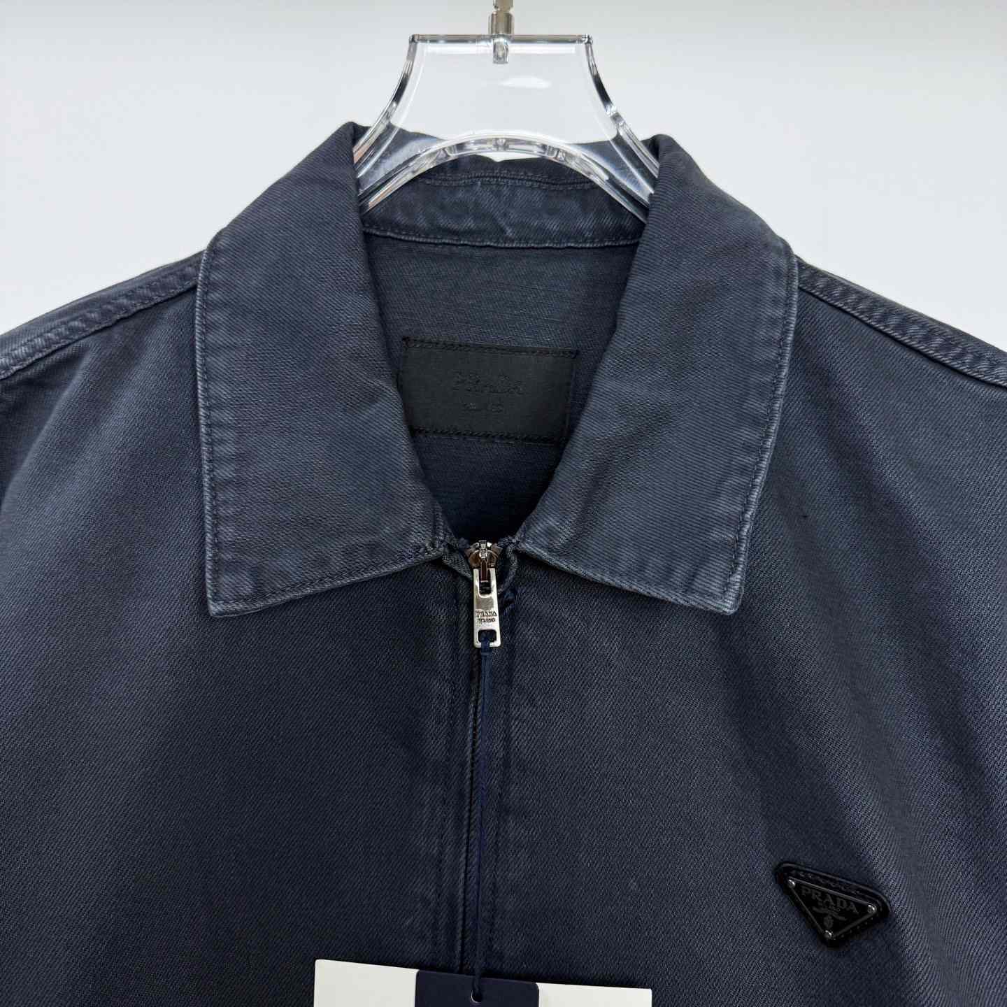 Prada Denim Blouson Jacket - FashionPlug
