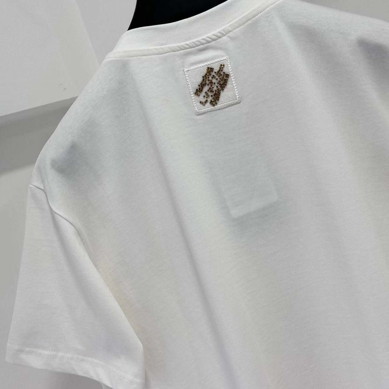 Louis Vuitton Embellished Signature T-Shirt - FashionPlug
