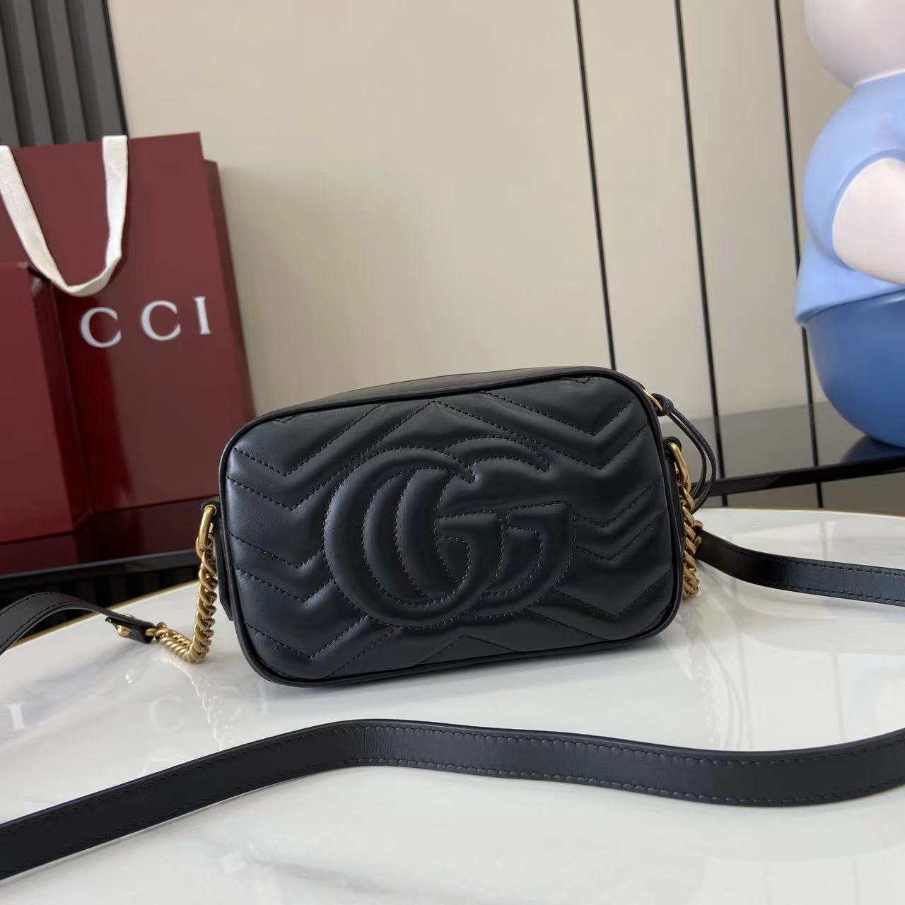 Gucci GG Marmont mini camera bag - FashionPlug