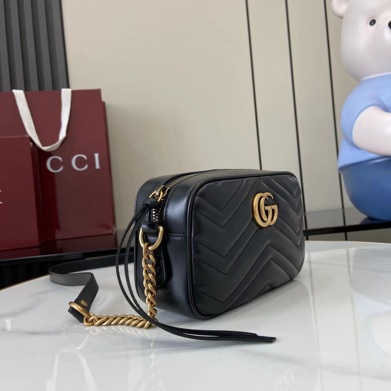 Gucci GG Marmont mini camera bag - FashionPlug