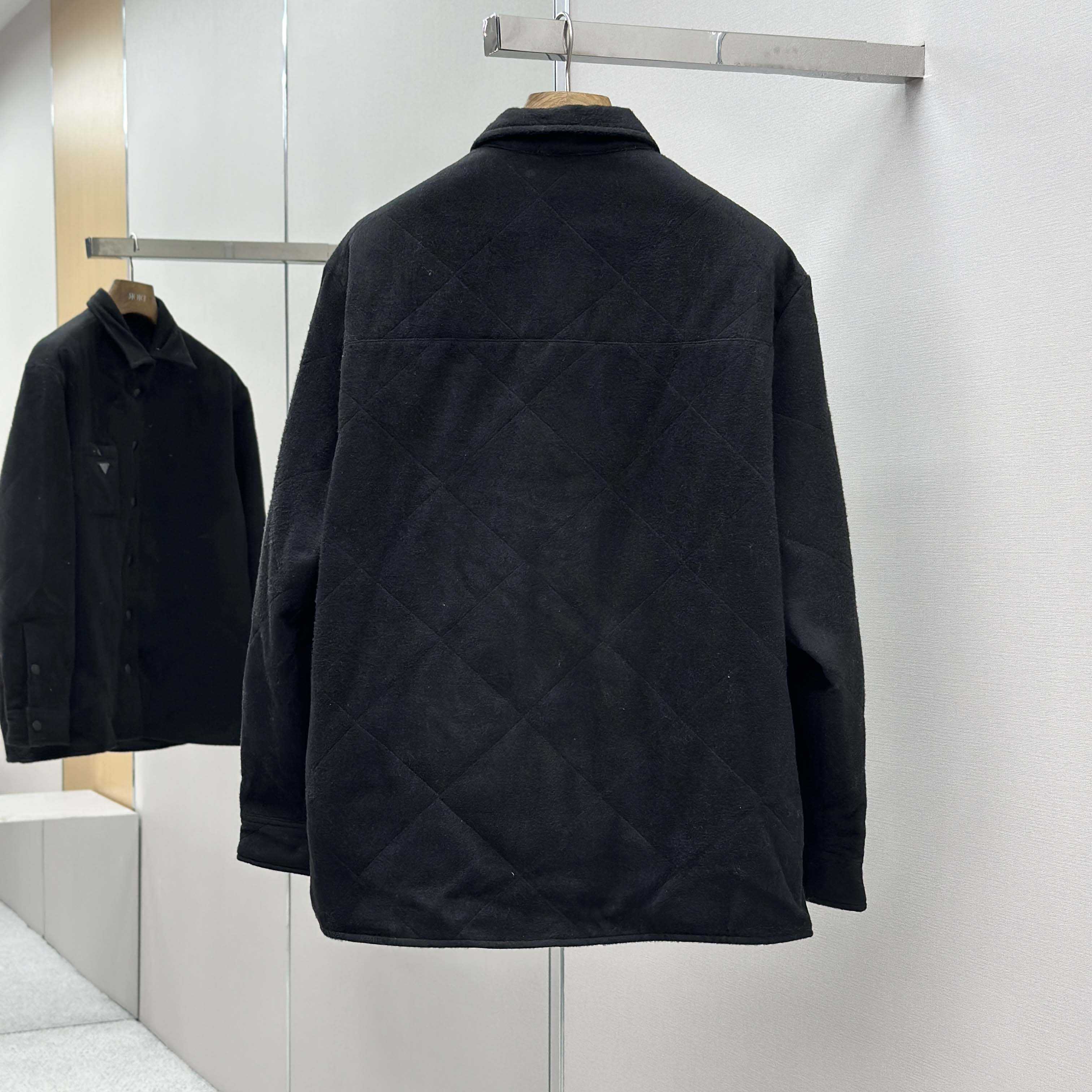 Prada Quilted Cashmere Shirt - FashionPlug