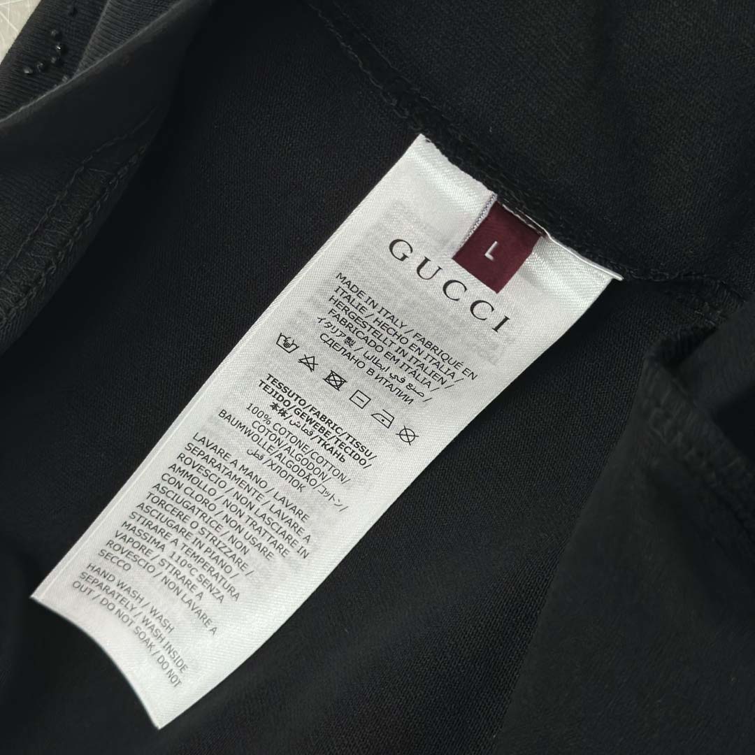 Gucci Cotton jersey T-shirt With Crystals - FashionPlug