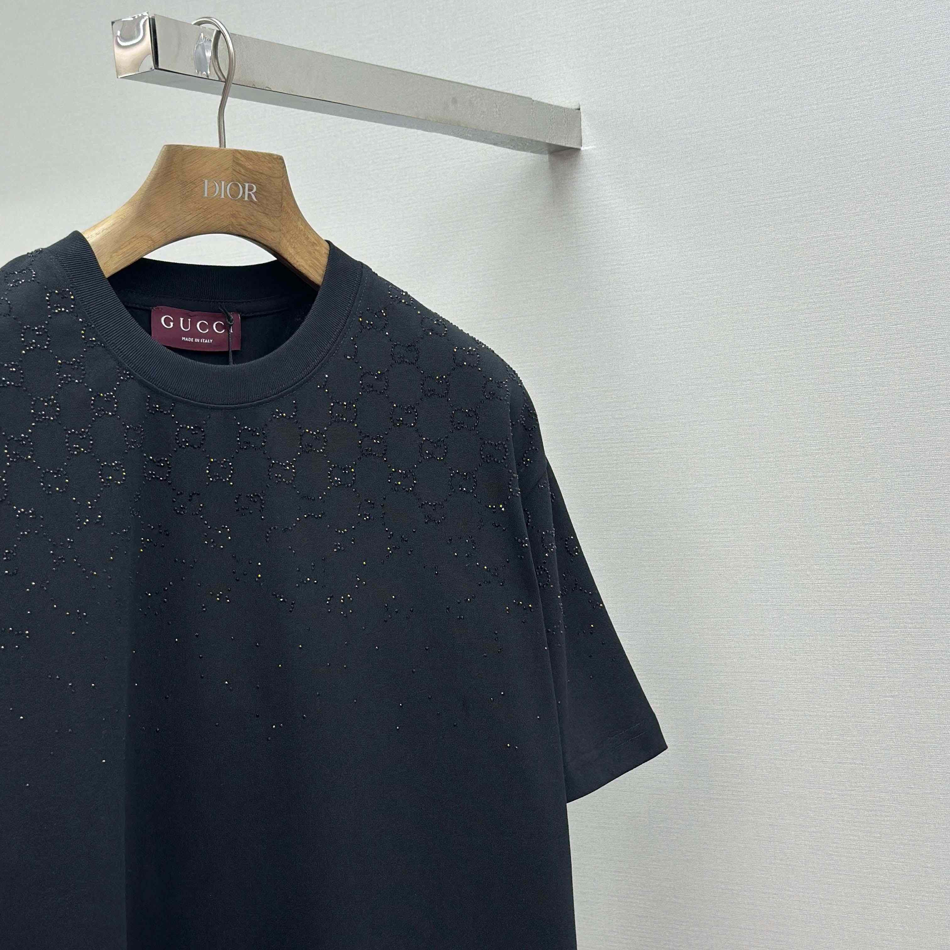 Gucci Cotton jersey T-shirt With Crystals - FashionPlug