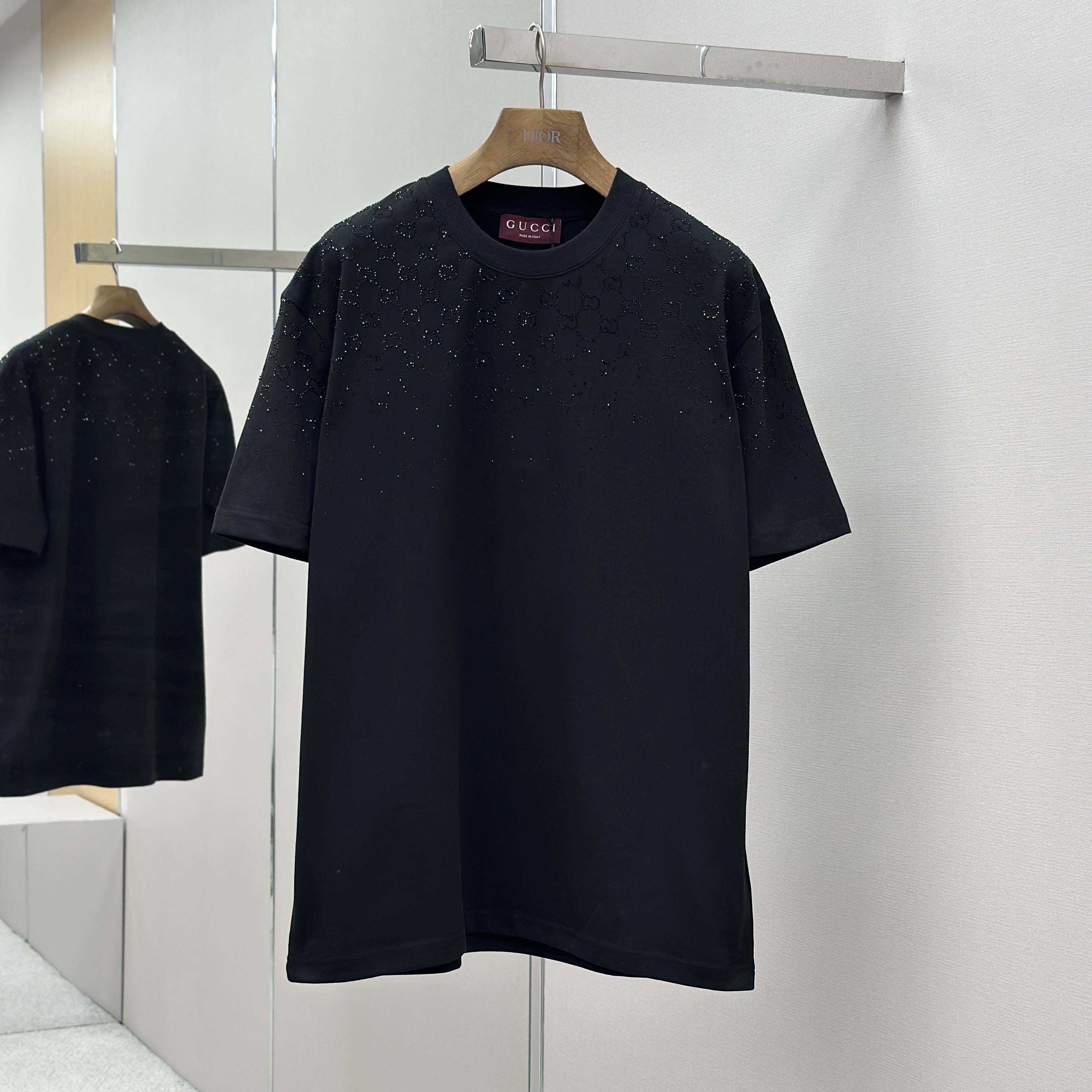 Gucci Cotton jersey T-shirt With Crystals - FashionPlug