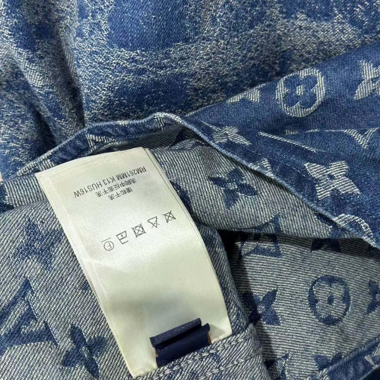 Louis Vuitton Denim Short-Sleeved Shirt - FashionPlug
