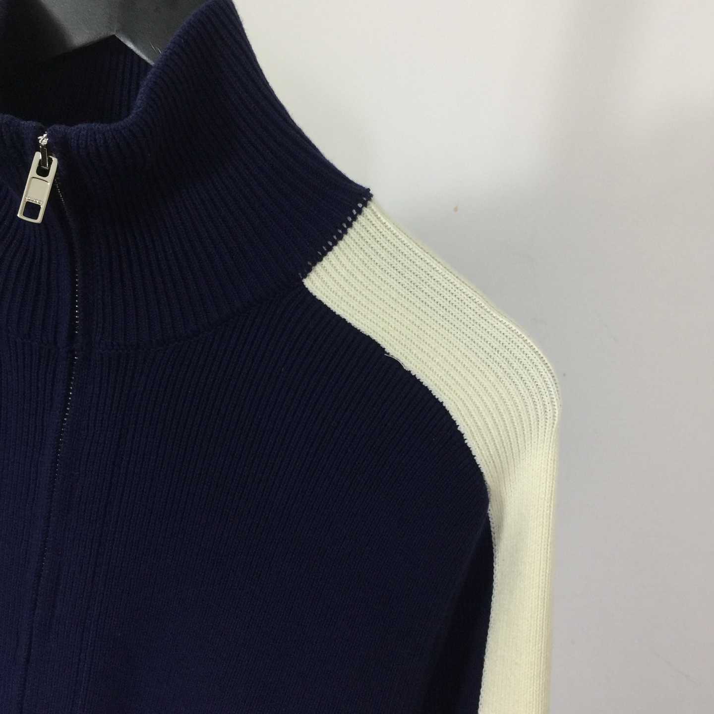 Gucci Cotton Knit Zip Bomber Jacket - FashionPlug