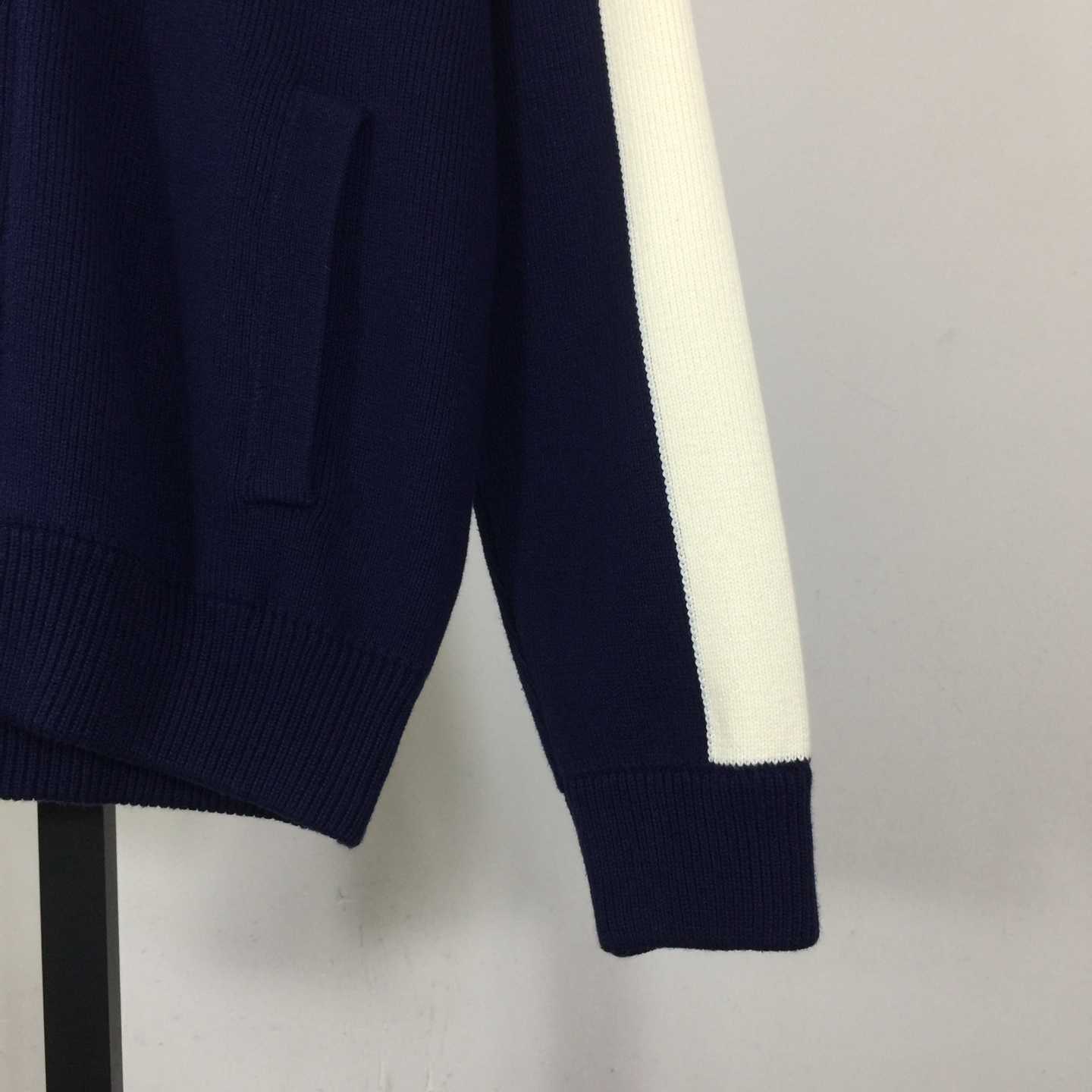 Gucci Cotton Knit Zip Bomber Jacket - FashionPlug