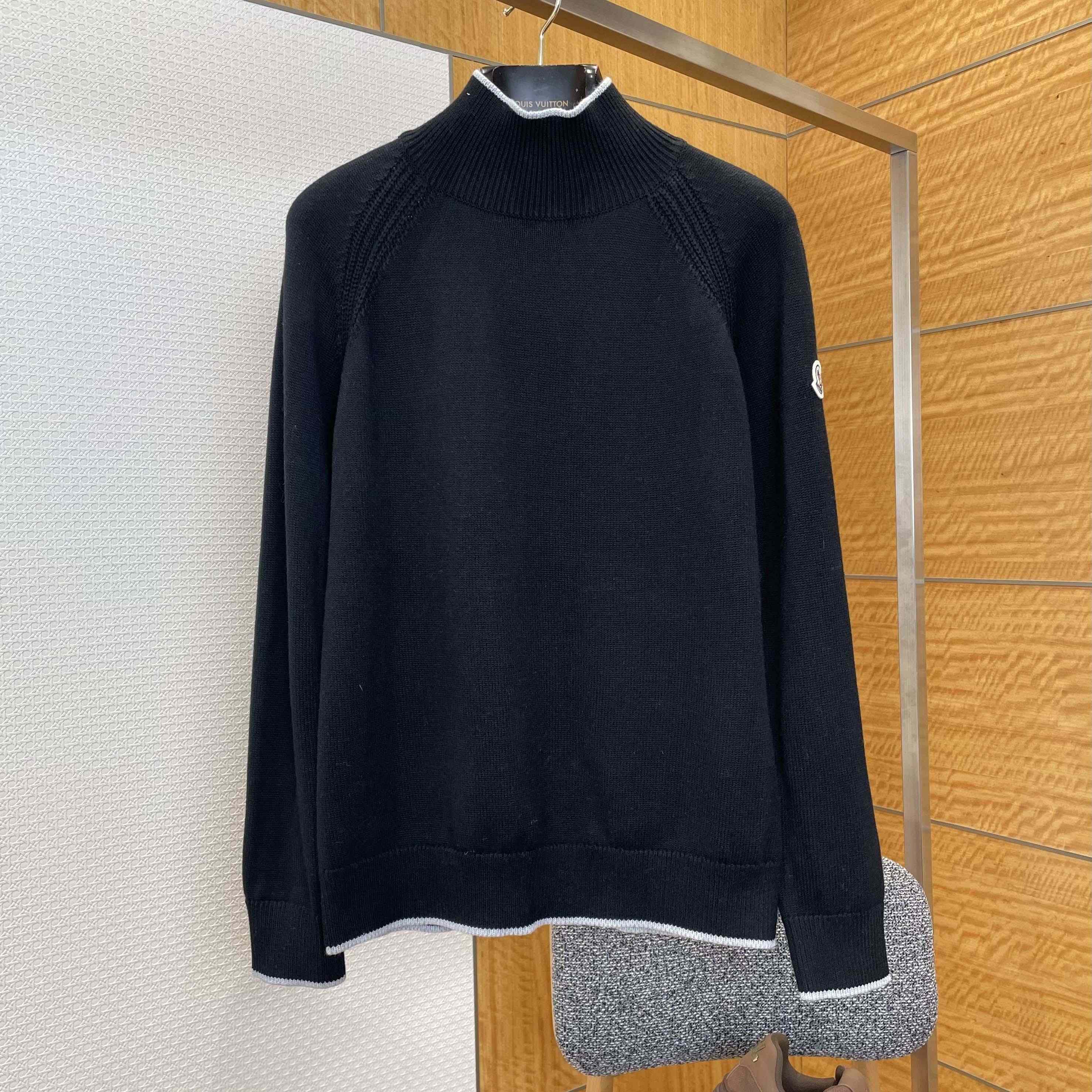 Moncler Alpaca & Wool Blend Turtleneck Sweater - FashionPlug