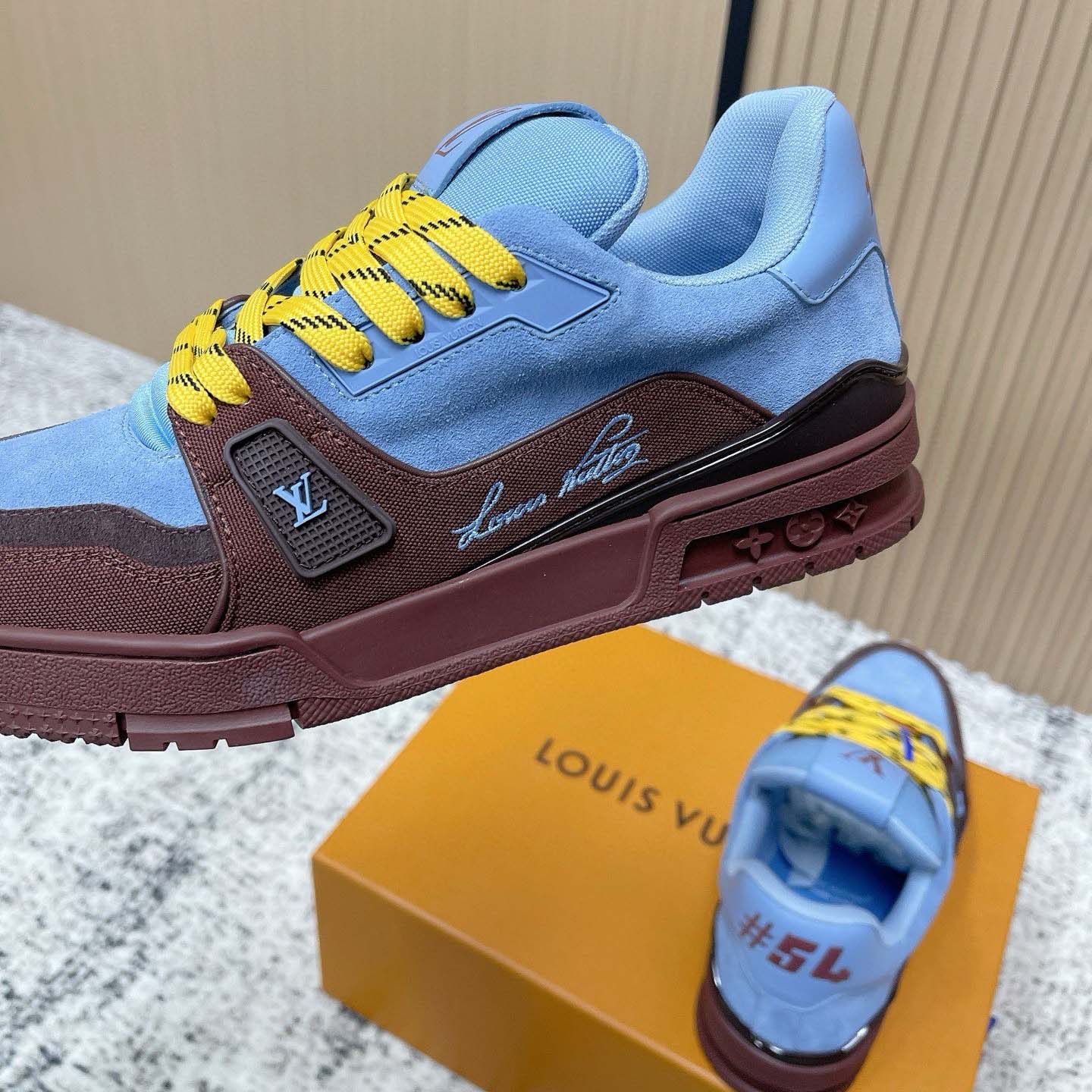 Louis Vuitton LV Trainer Sneaker - FashionPlug