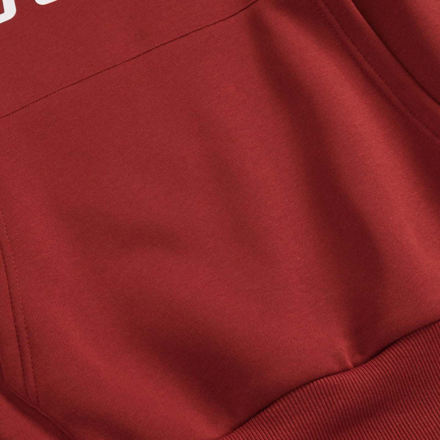 Fear of God Essentials Crimson Cropped Relaxed Hoodie - FashionPlug