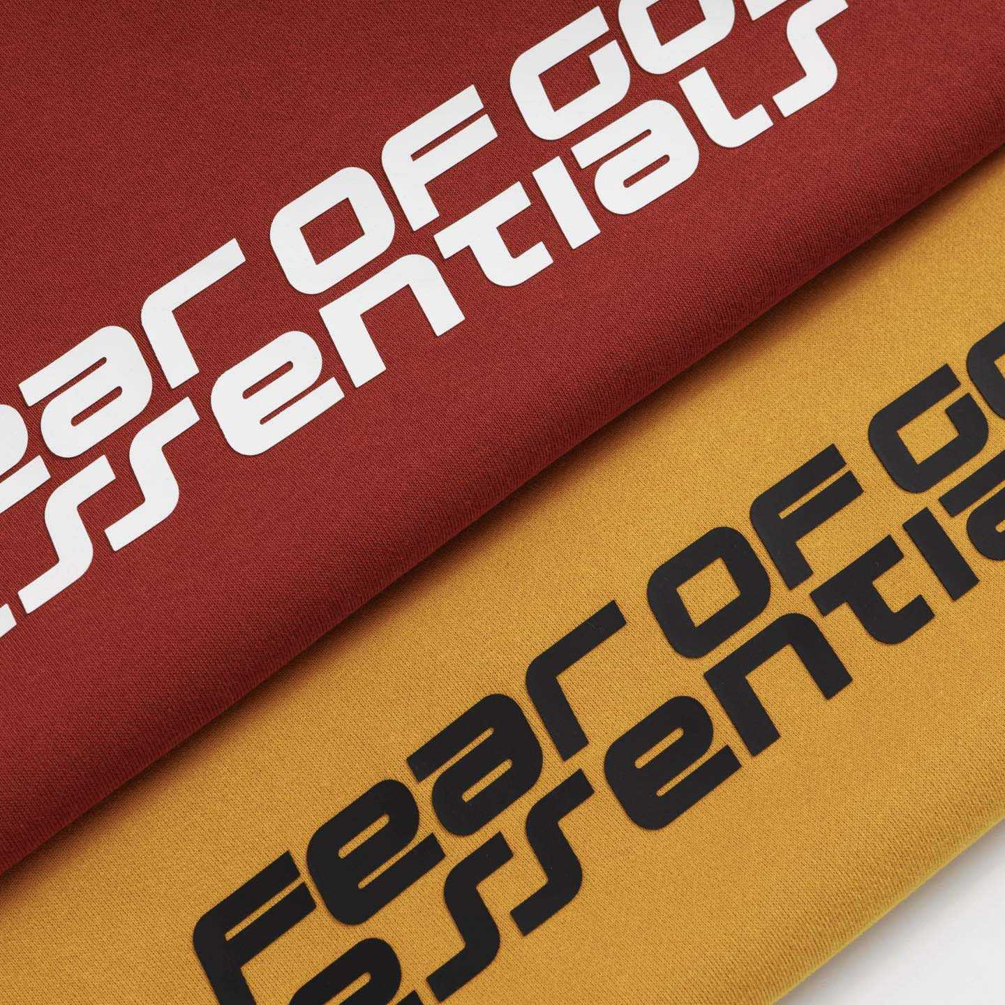 Fear of God Essentials Crimson Cropped Relaxed Hoodie - FashionPlug